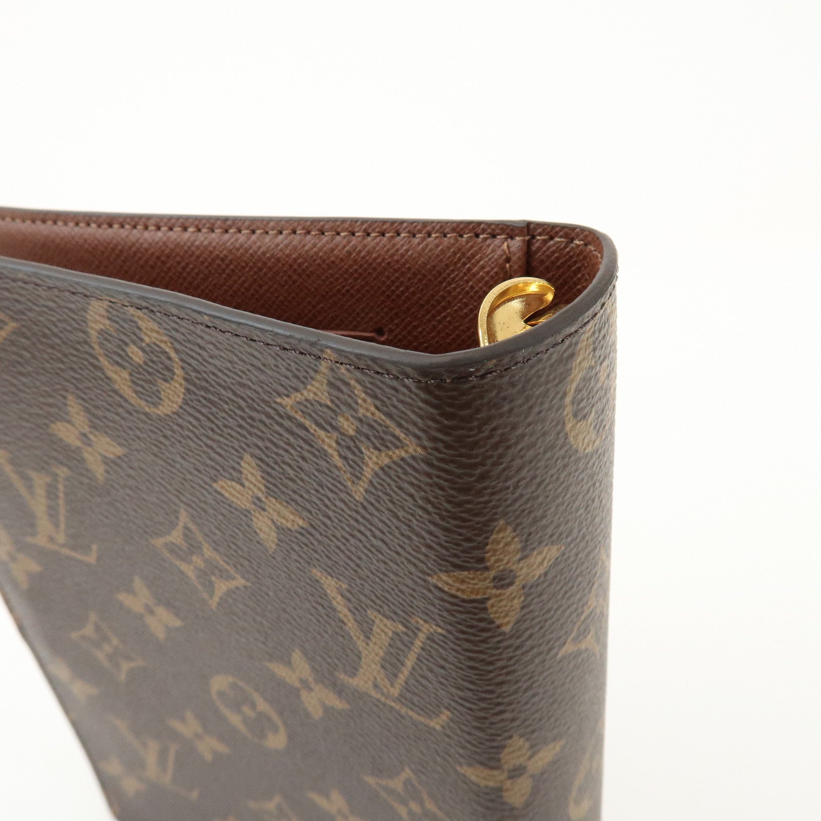 Louis Vuitton Monogram Agenda MM Planner Cover Brown R20004