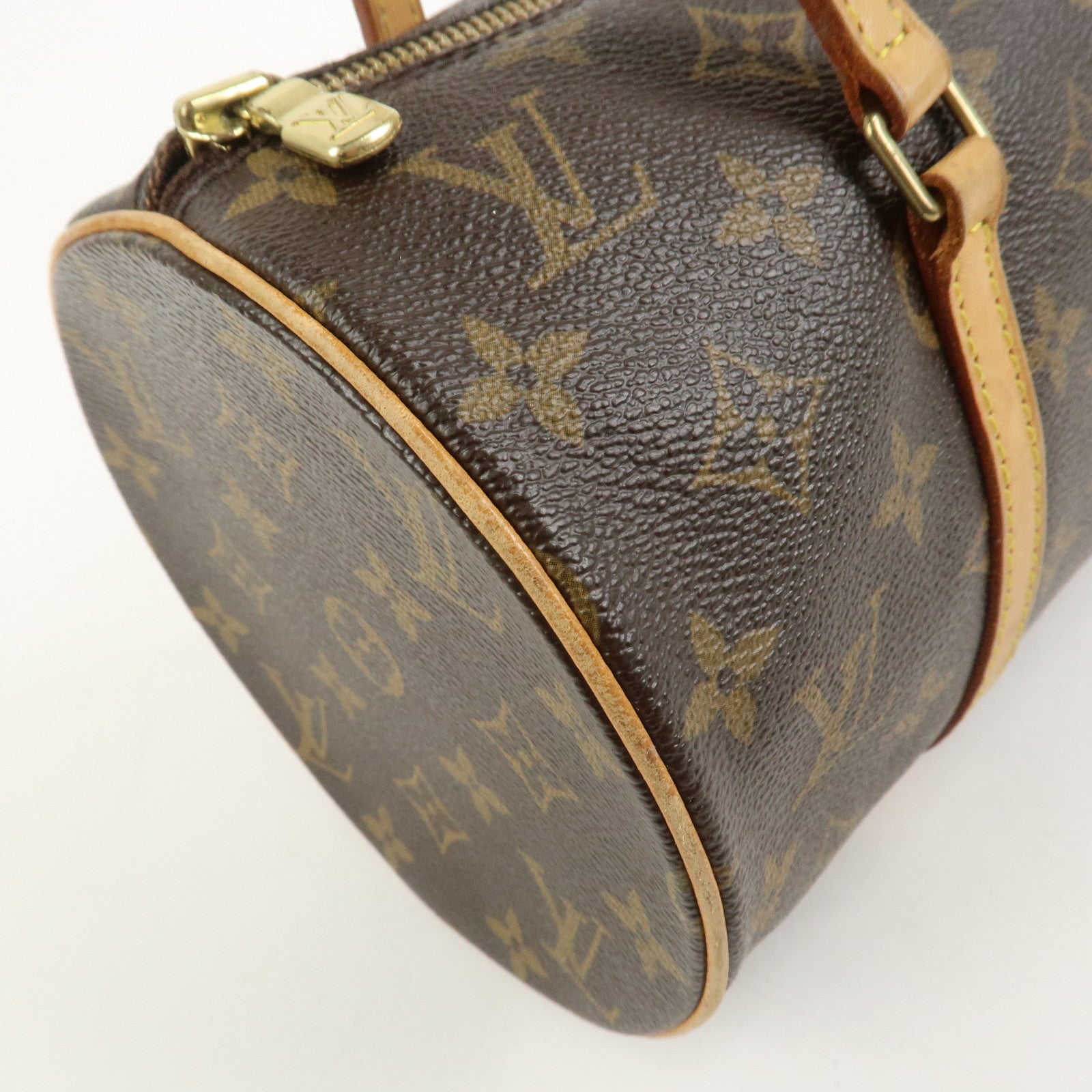 Louis Vuitton Monogram Papillon 30 Hand Bag Brown M51385