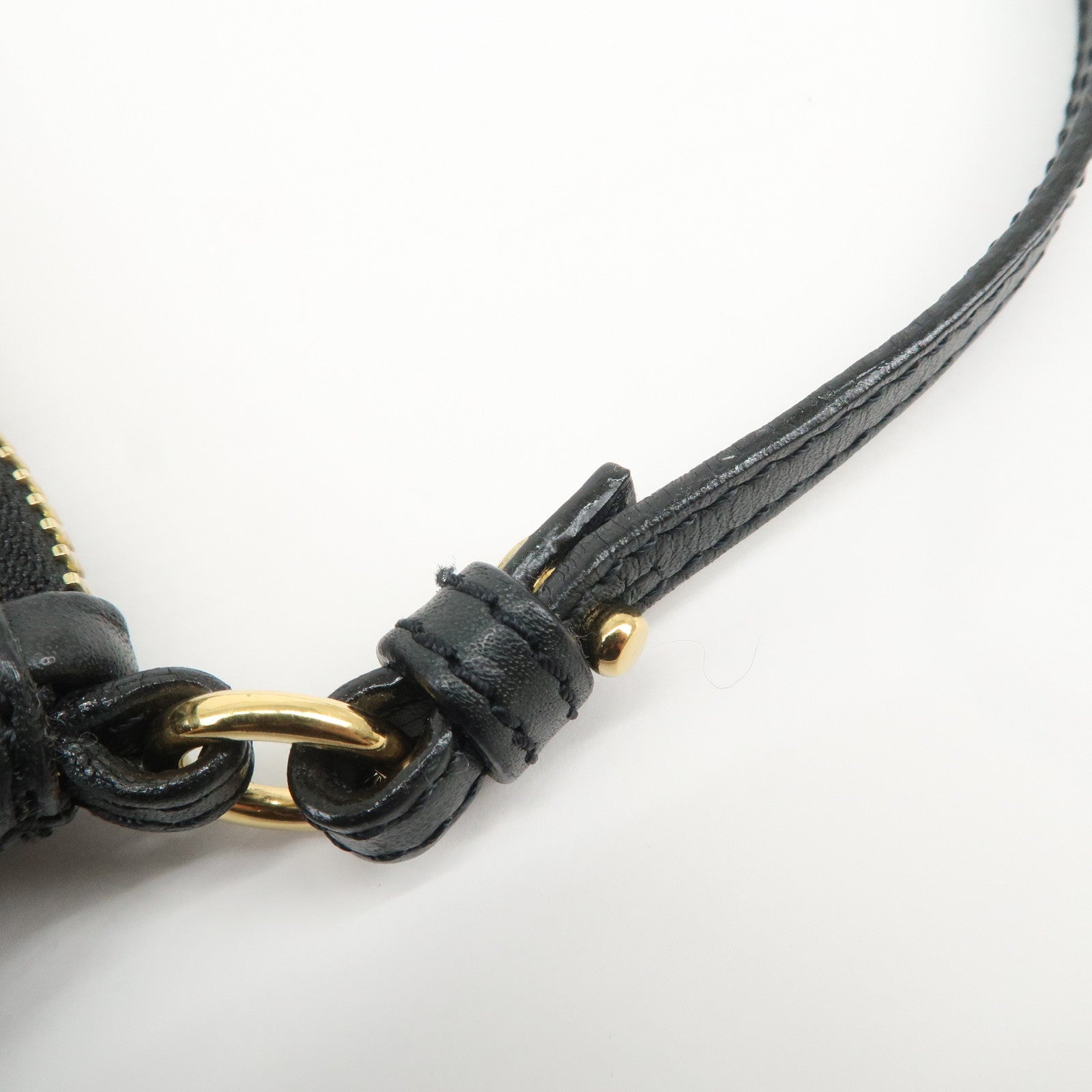 Chloe Victoria Leather 2Way Bag Hand Bag Shoulder Bag Black