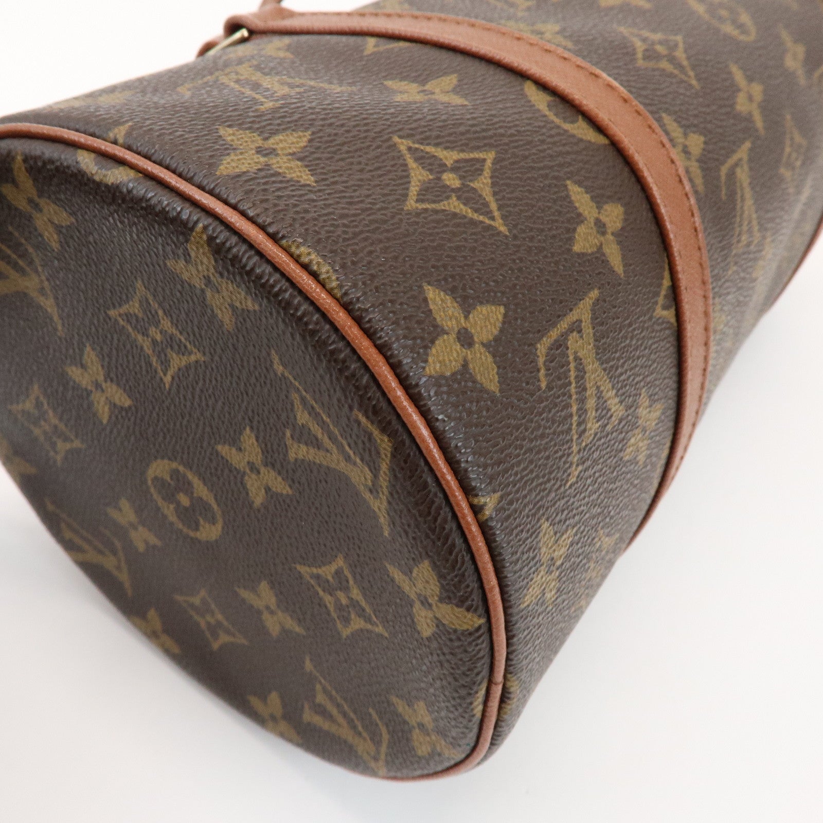 Louis Vuitton Monogram Papillon 30 Hand Bag Brown M51365