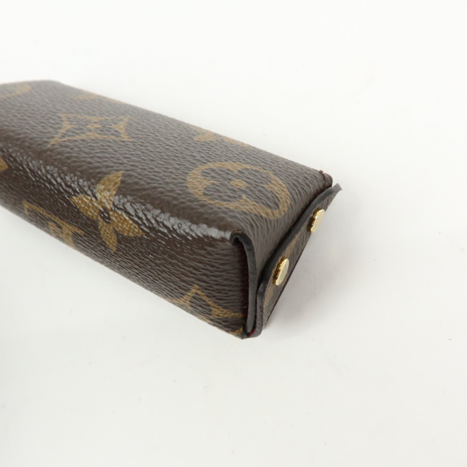 Louis Vuitton Monogram Pochette Rivette Lip Case Fushia M61473