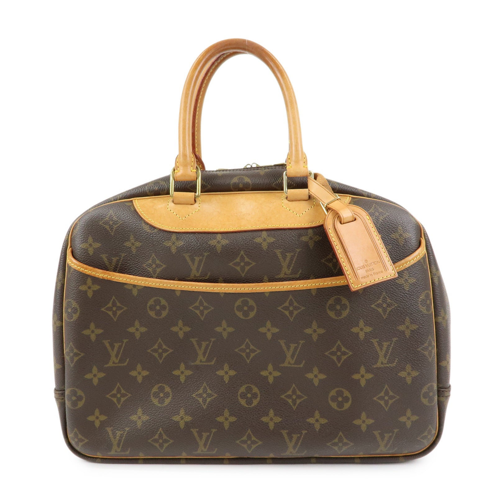 Louis Vuitton Monogram Canvas Deauville Hand Bag Brown M47270