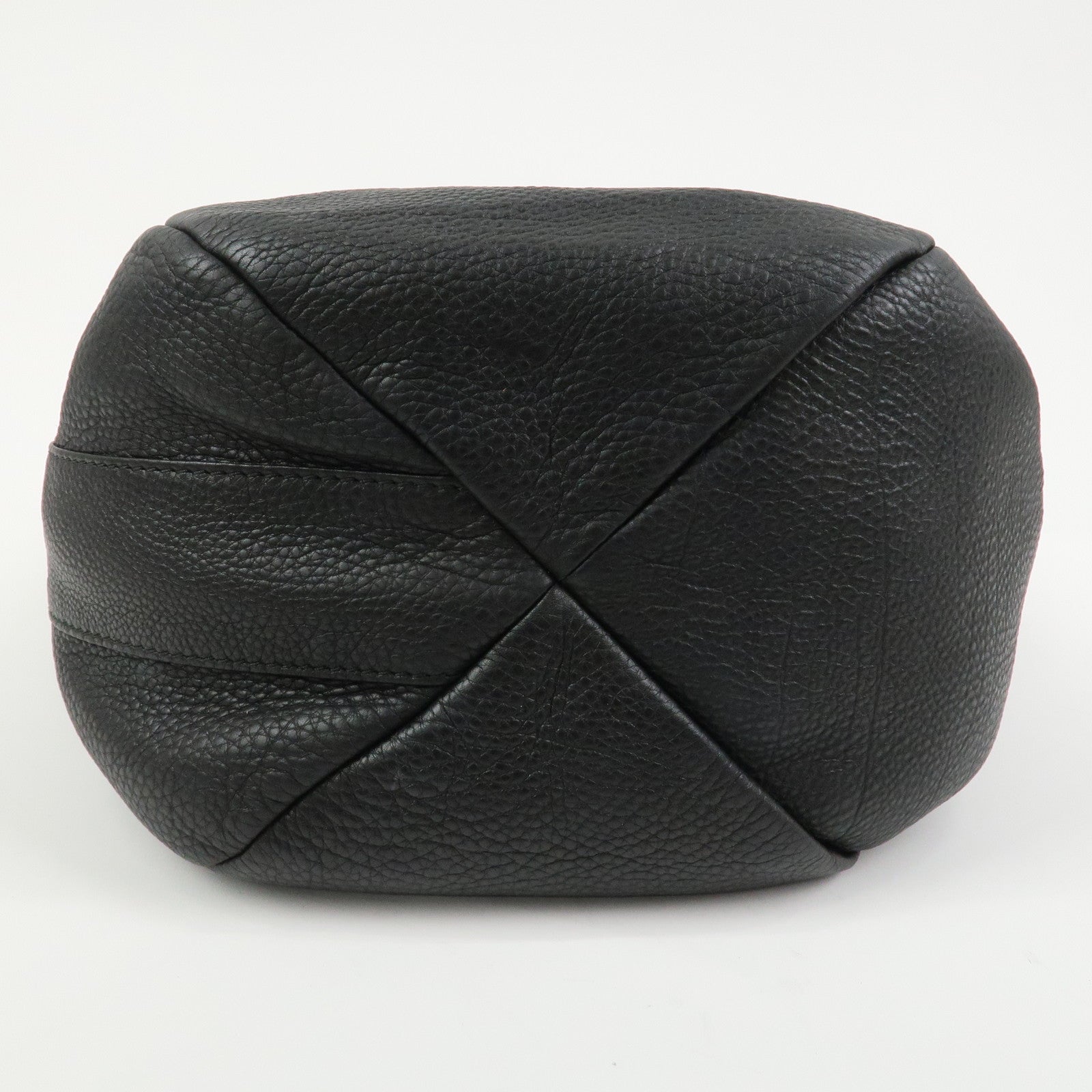 GUCCI Greenwich Logo Leather Shoulder Bag Hand Bag Black 257050