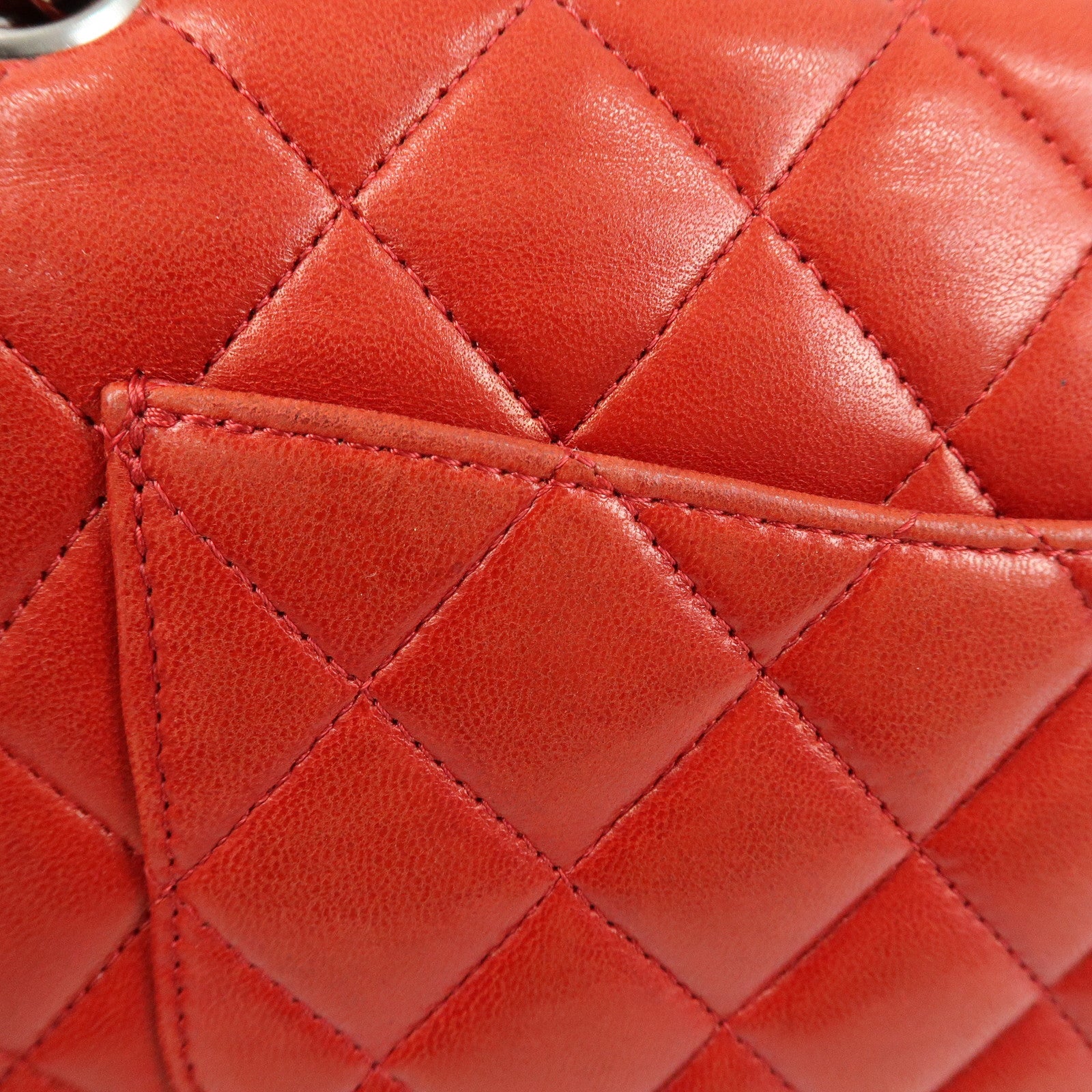 CHANEL COCO Mark Matelasse 25 Double Flap Chain Shoulder Bag A01112