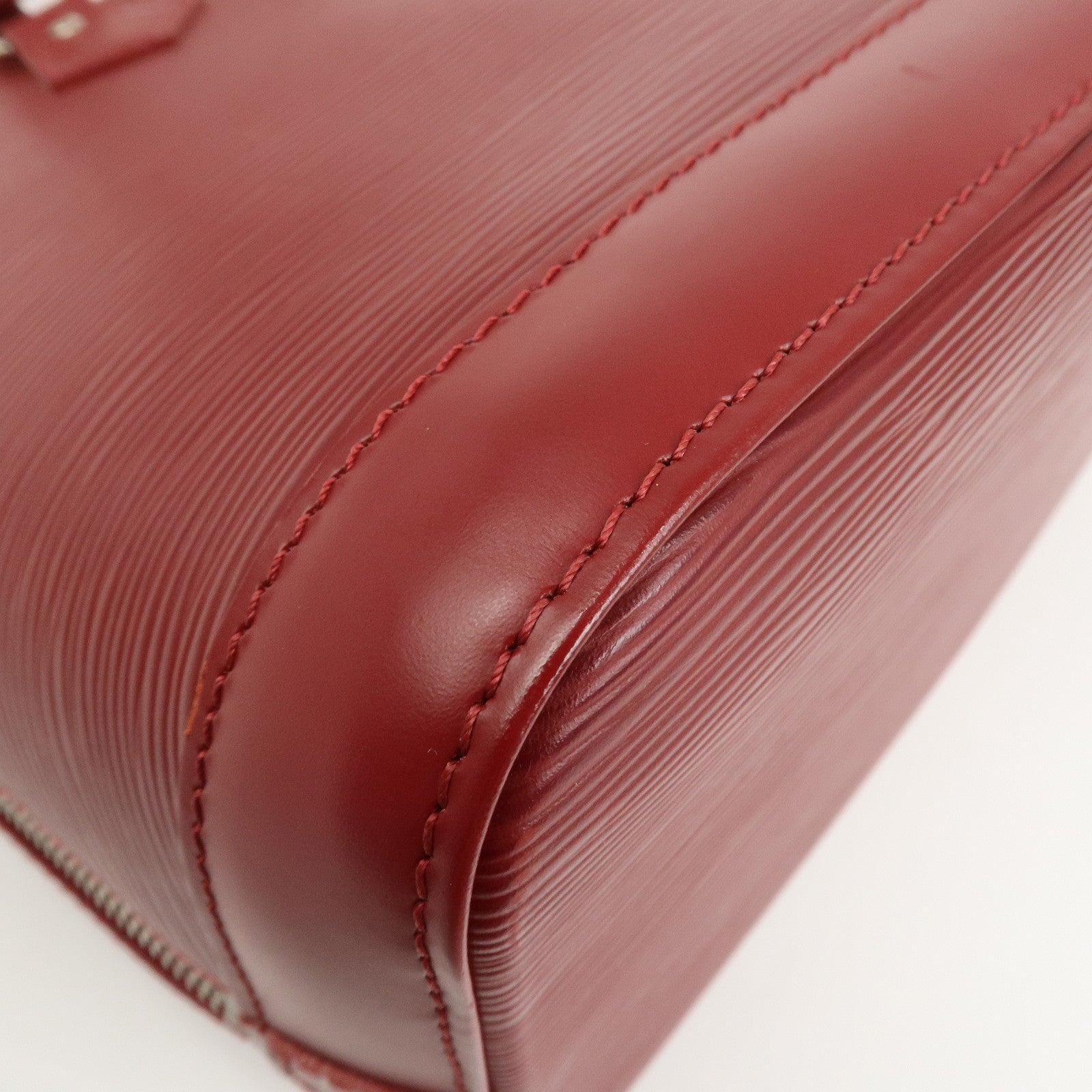 Louis Vuitton Epi Alma PM Leather Hand Bag Carmine M4058E