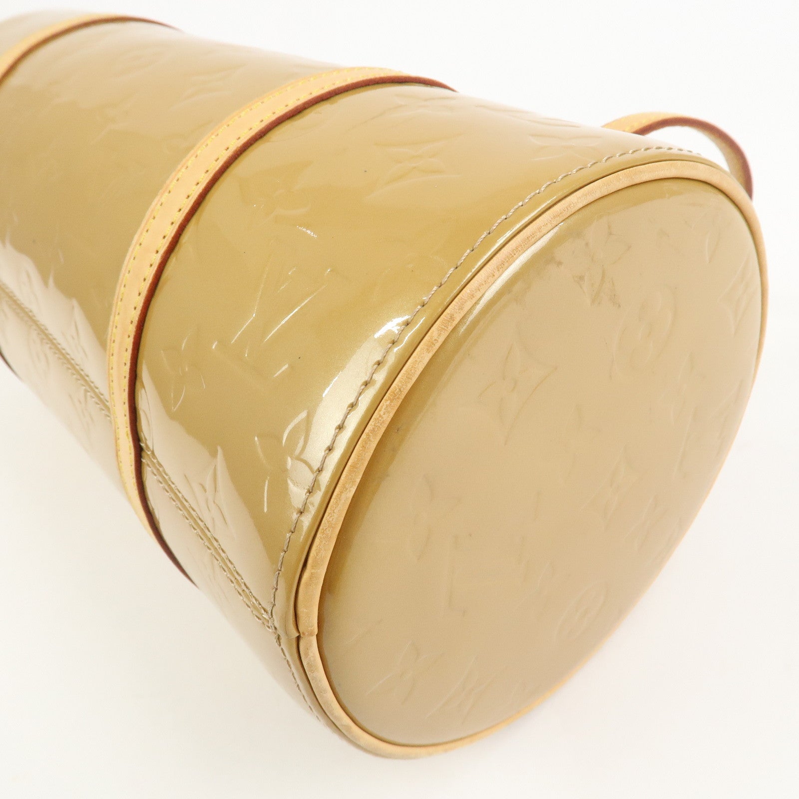 Louis Vuitton Monogram Vernis Bedford Hand Bag Beige M91006
