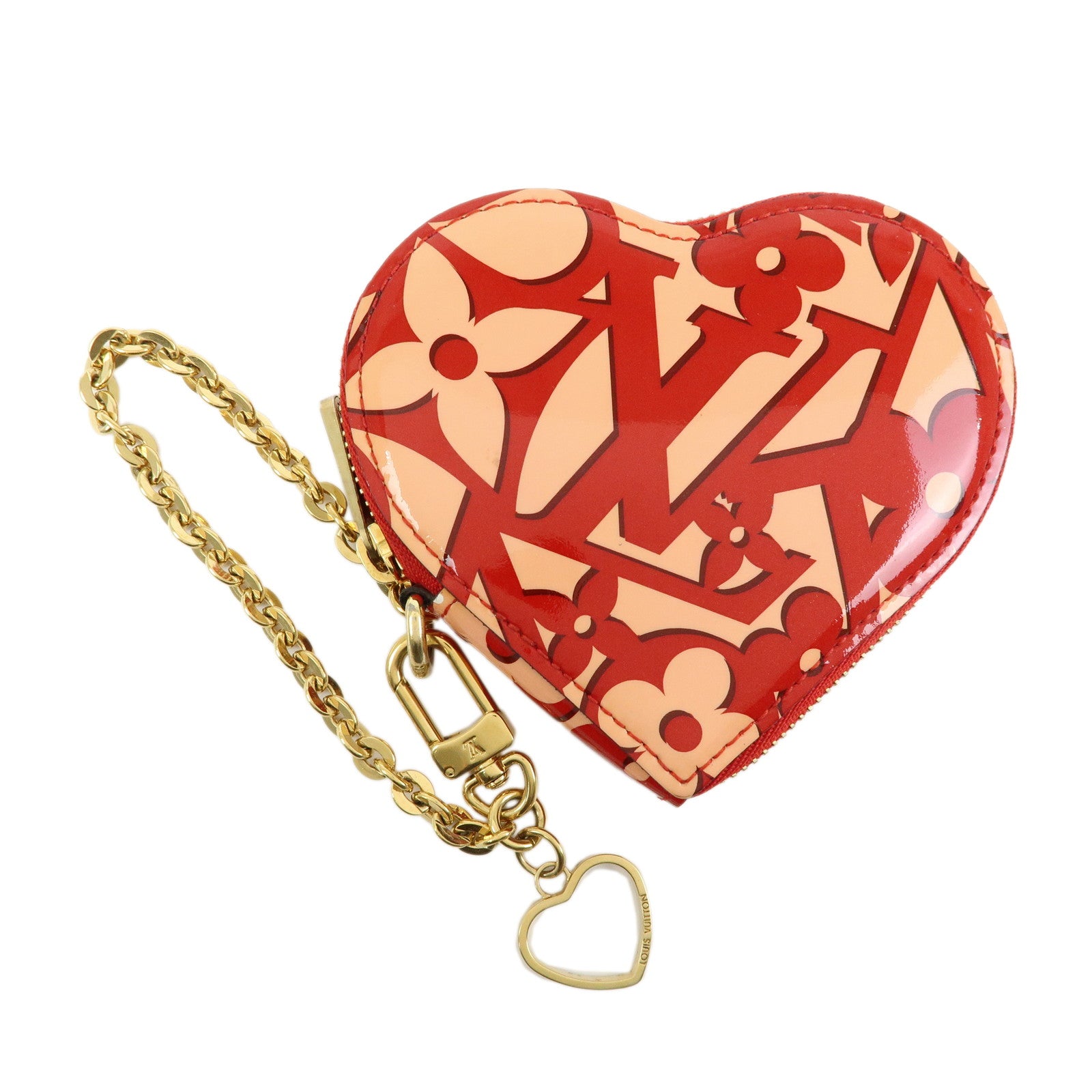 Louis Vuitton Sweet Monogram Vernis Portemonnaie Coeur Pink M90133