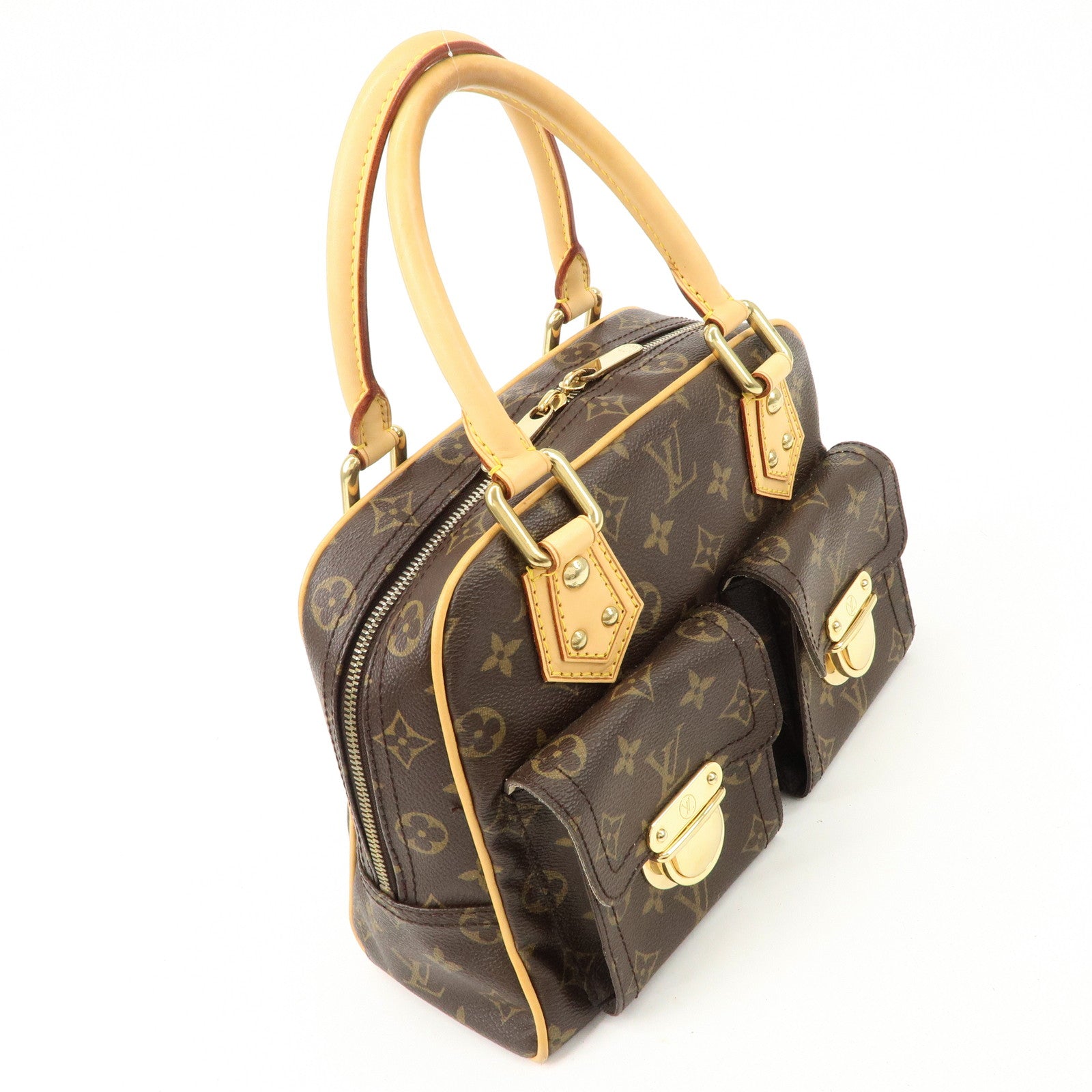 Louis Vuitton Monogram Manhattan PM Hand Bag M40026 Used