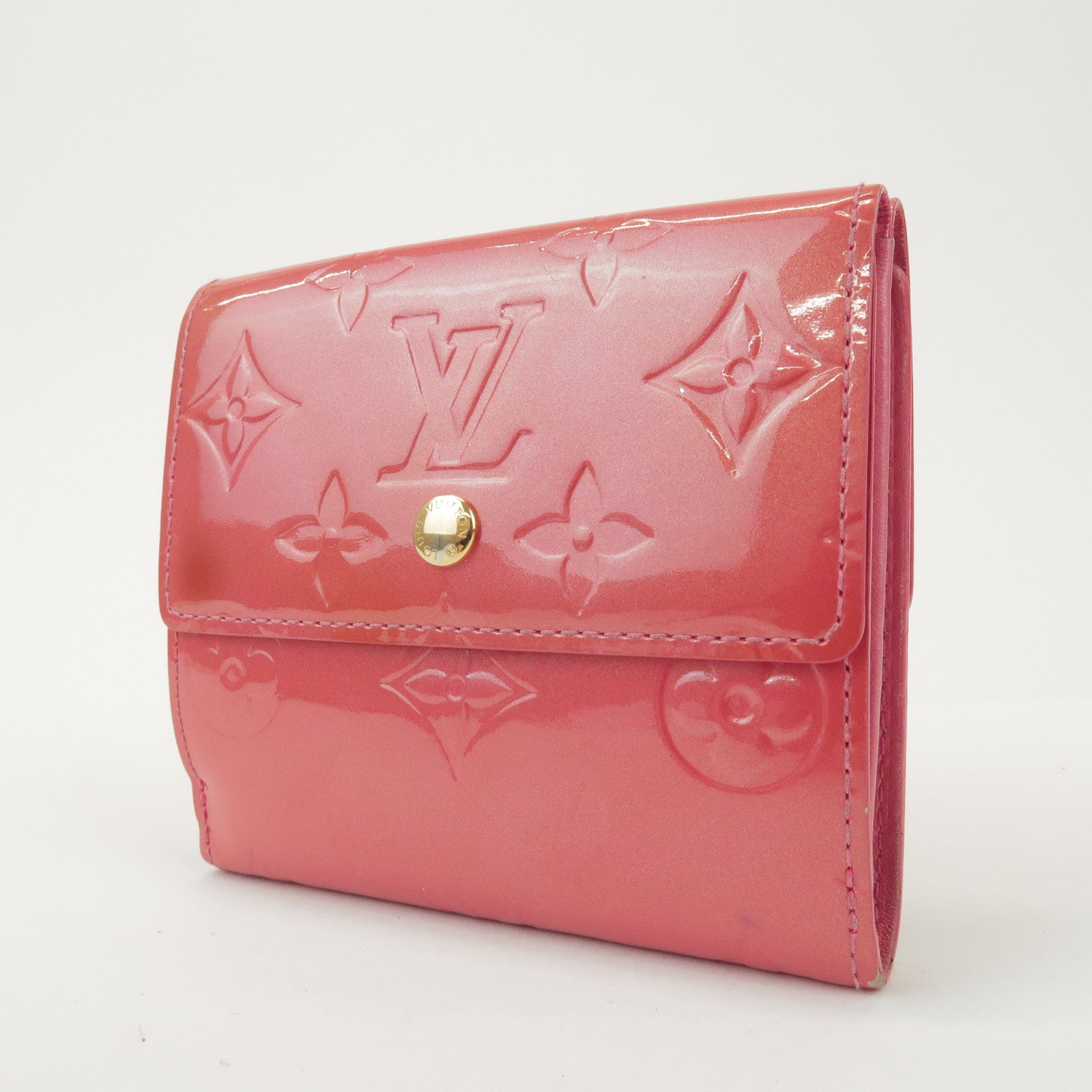 Louis Vuitton Vernis Porte Monnaie Billets Cartes Crédit M9139F