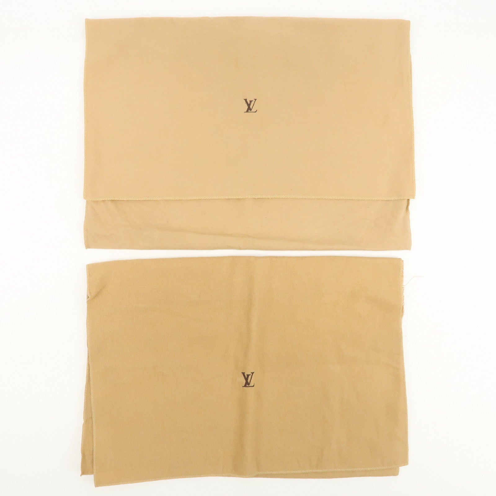 Louis Vuitton Set of 13 Dust Bag Storage Bag Flap Style Beige