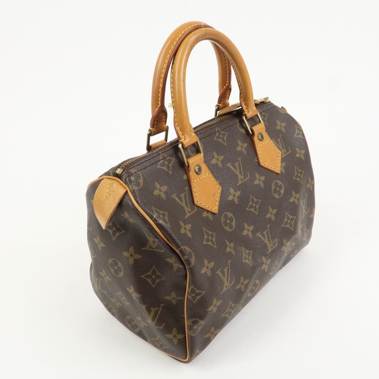 Louis Vuitton Monogram Speedy 25 Boston Bag Hand Bag Brown M41528