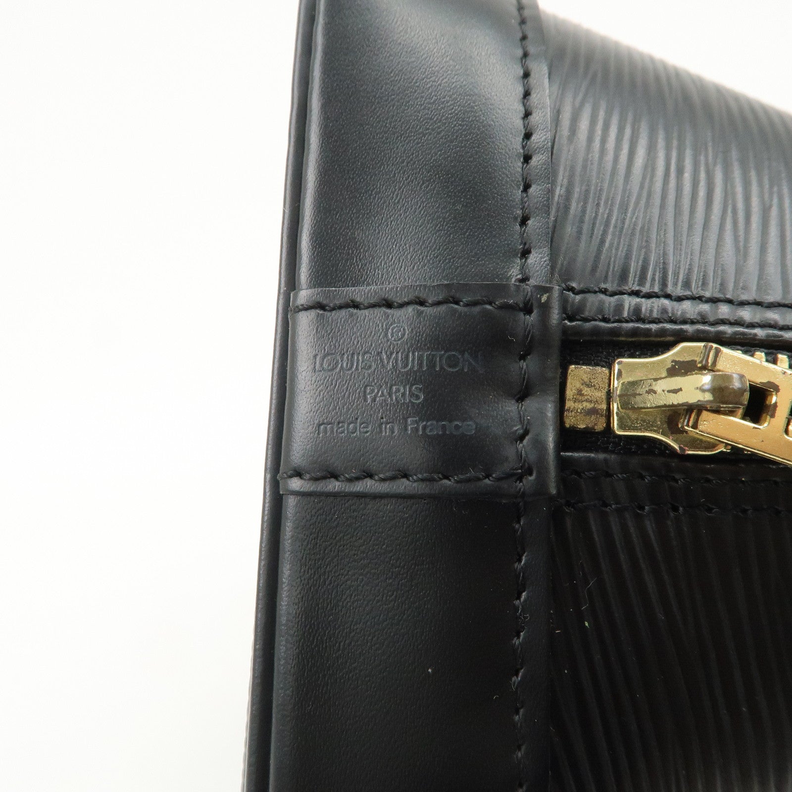 Louis Vuitton Epi leather Alma PM Hand Bag New Style Noir M40302