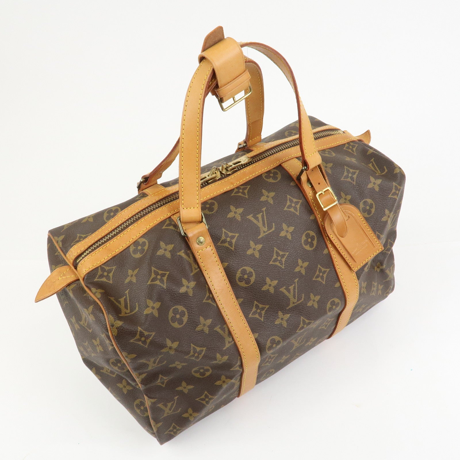 Louis Vuitton Monogram Sac Souple 35 Boston Bag Brown M41626