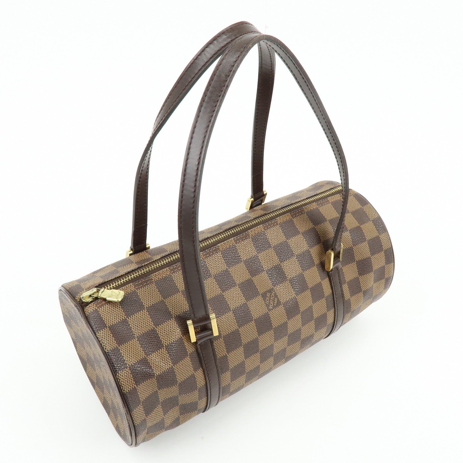 Louis Vuitton Damier Ebene Papillon 30 Hand Bag Brown N51303