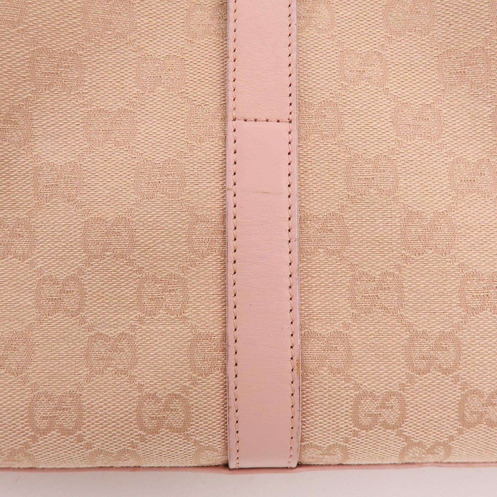 GUCCI Jackie GG Canvas Leather Shoulder Bag Pink 002・1067