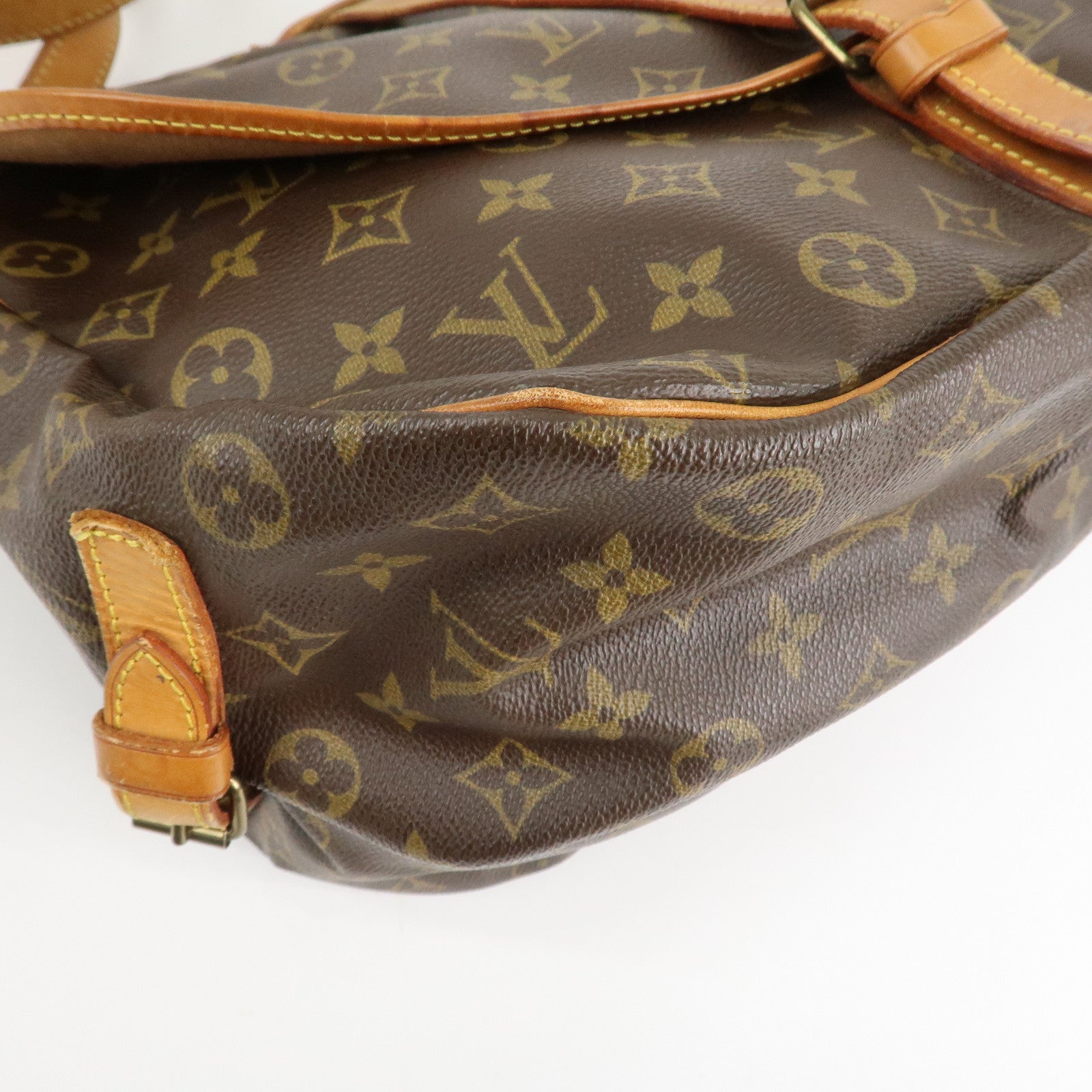 Louis Vuitton Monogram Saumur 35 Shoulder Bag Brown M42254