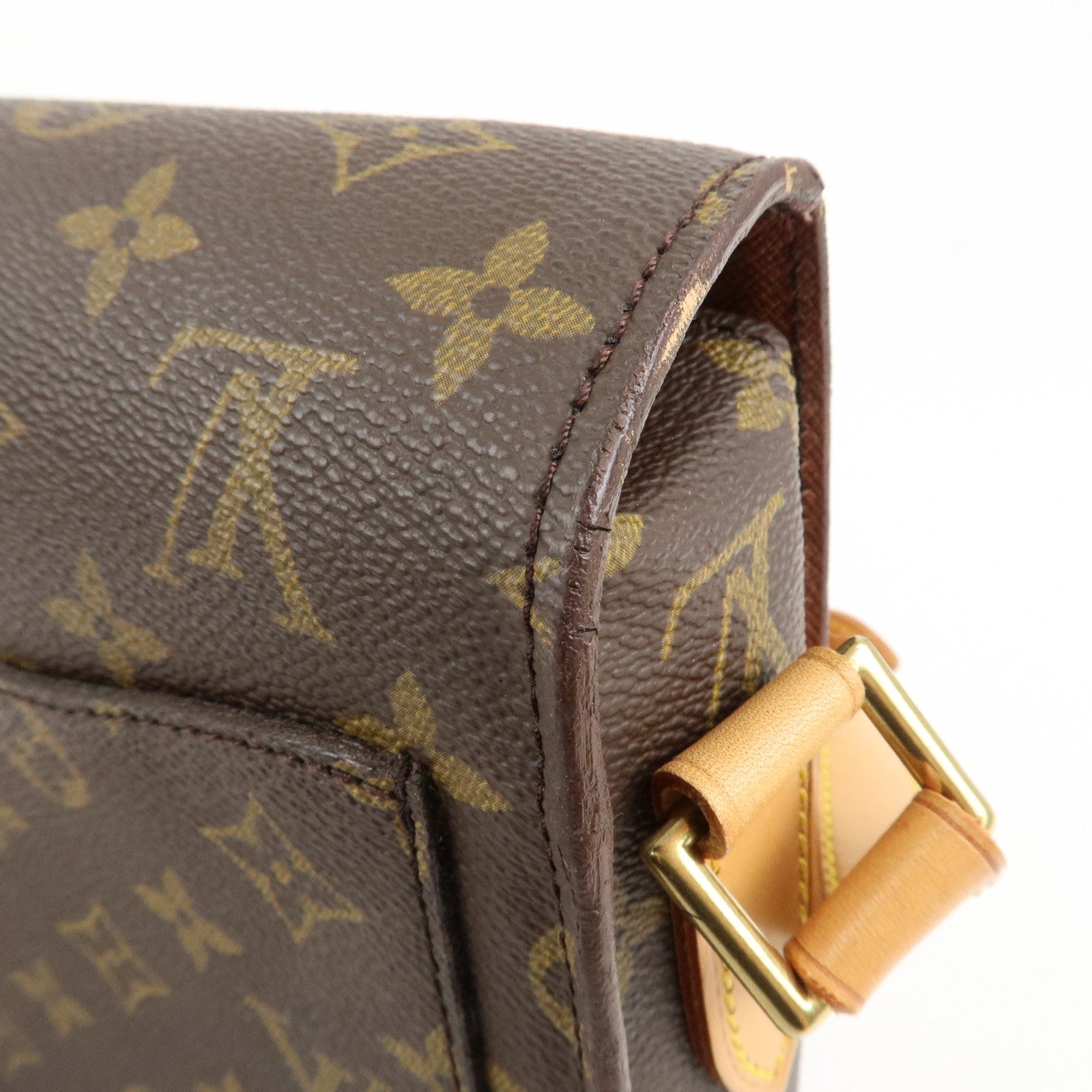 Louis Vuitton Monogram Saint Cloud GM Shoulder Bag Brown M51242 Used