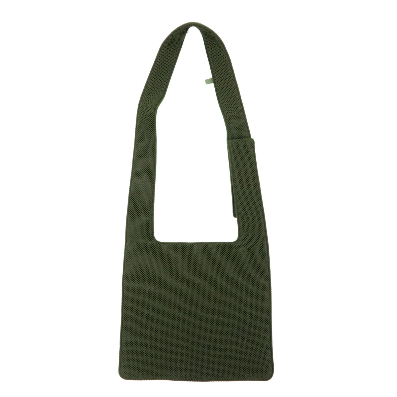 MIU MIU 90's Archive Chest Ring Mesh Nylon Shoulder Bag Khaki