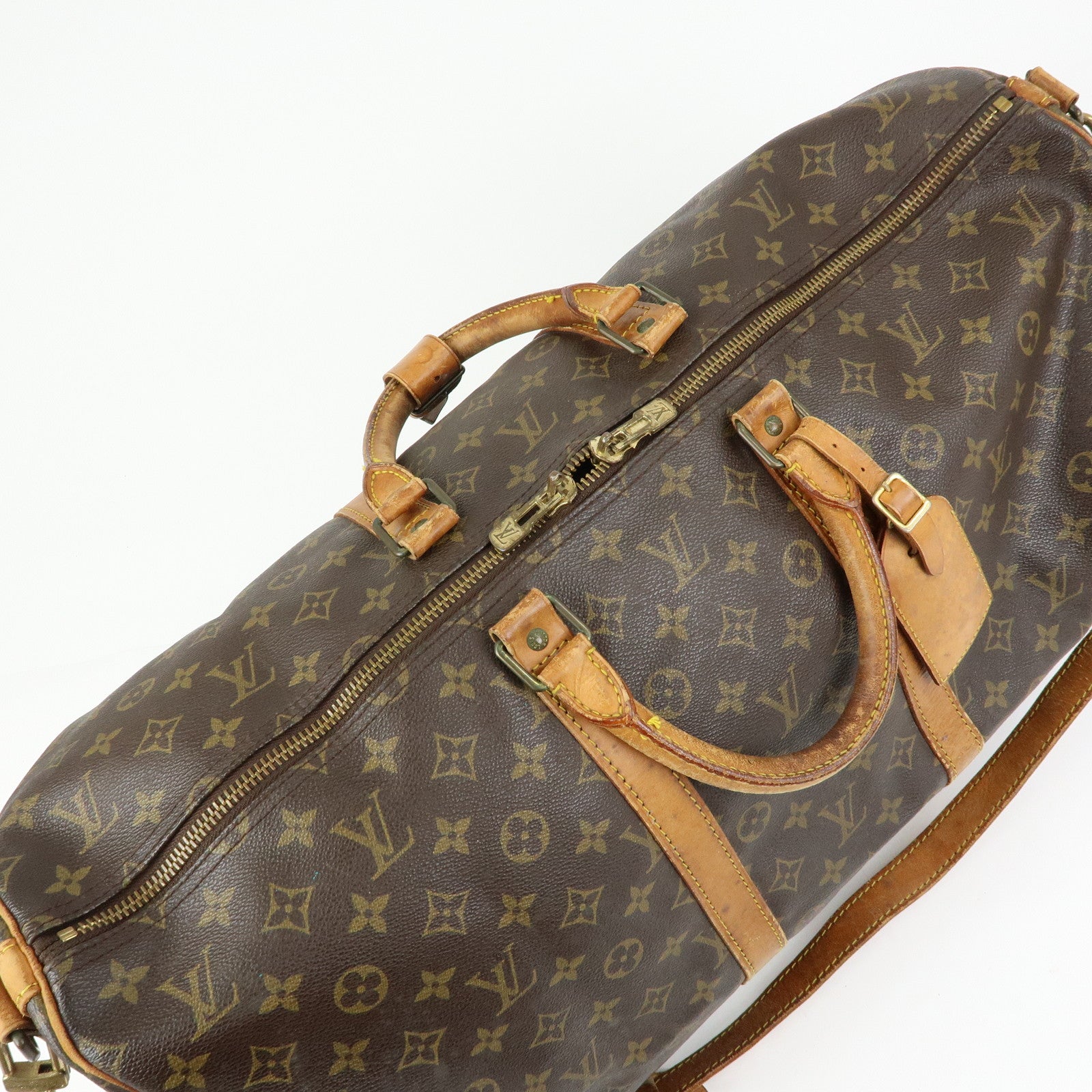 Louis Vuitton Monogram Keep All Bandouliere 55 Boston Bag M41414