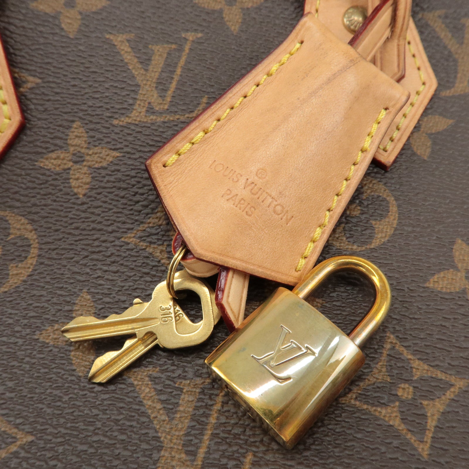 Louis Vuitton Monogram Alma BB 2Way Bag Hand Bag M53152 Used
