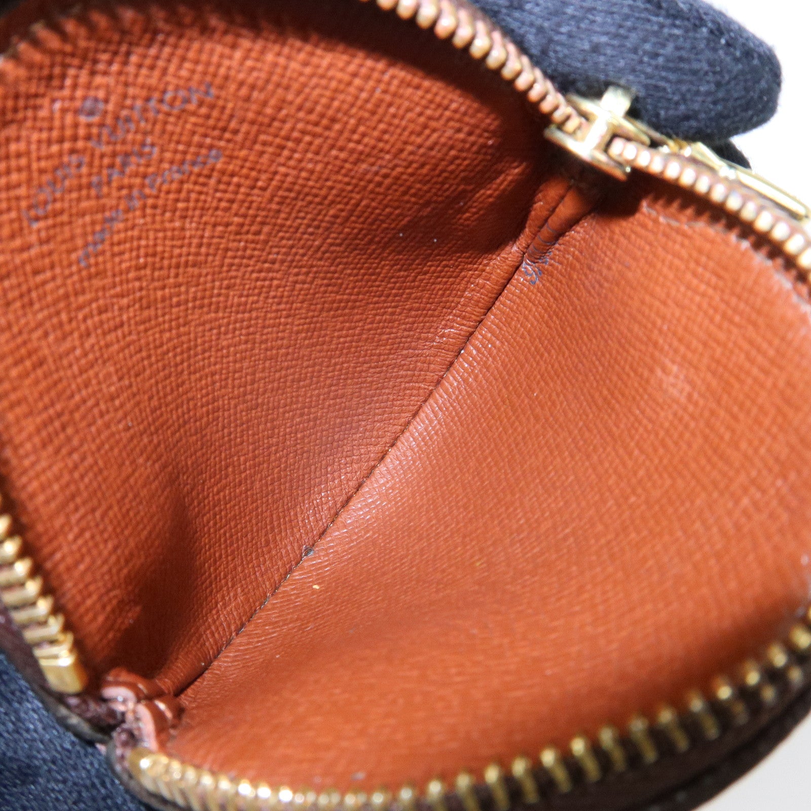 Louis Vuitton Monogram Porte Monnaie Rond Coin Case Brown M61926