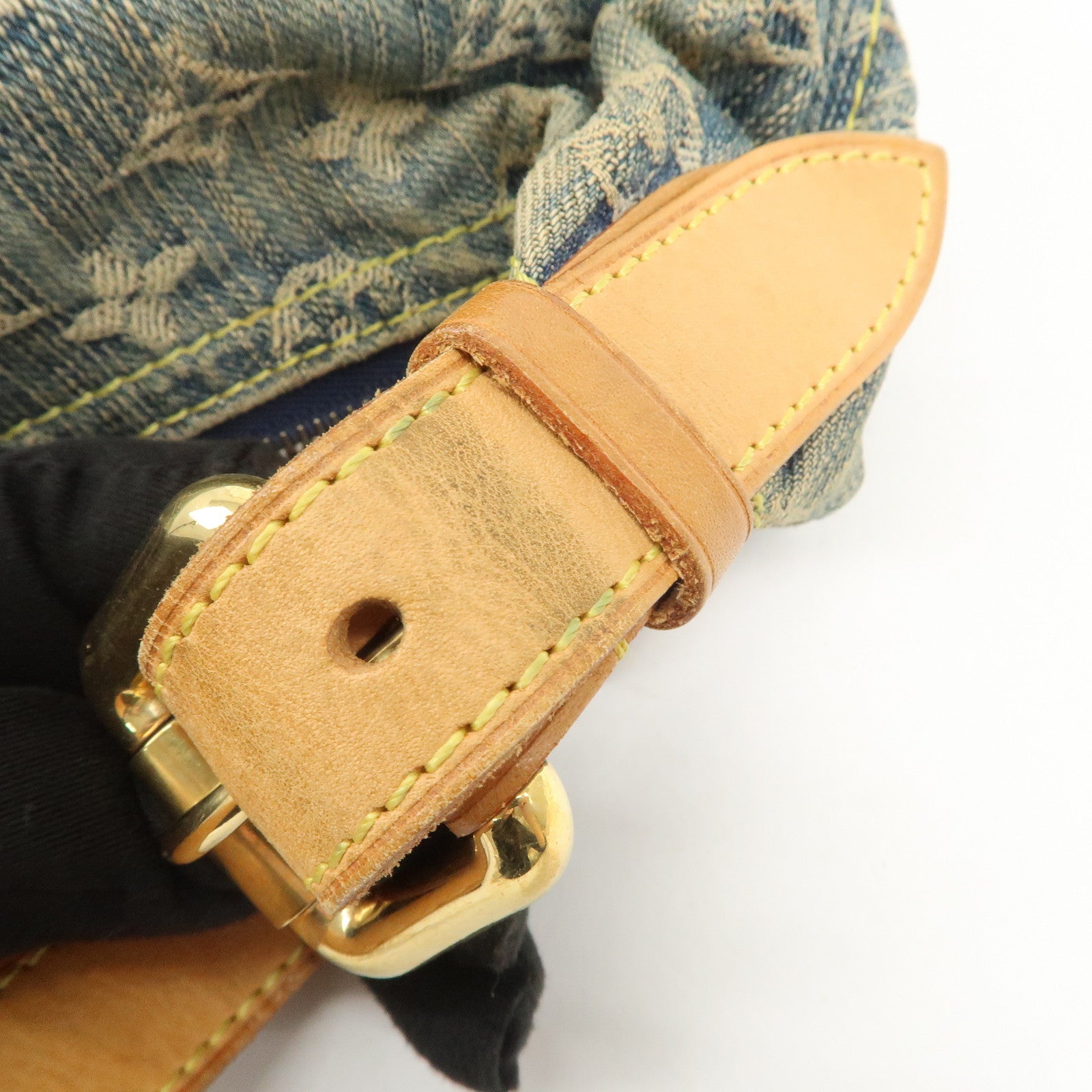 Louis Vuitton Monogram Denim Baggy GM Shoulder Bag Blue M95048