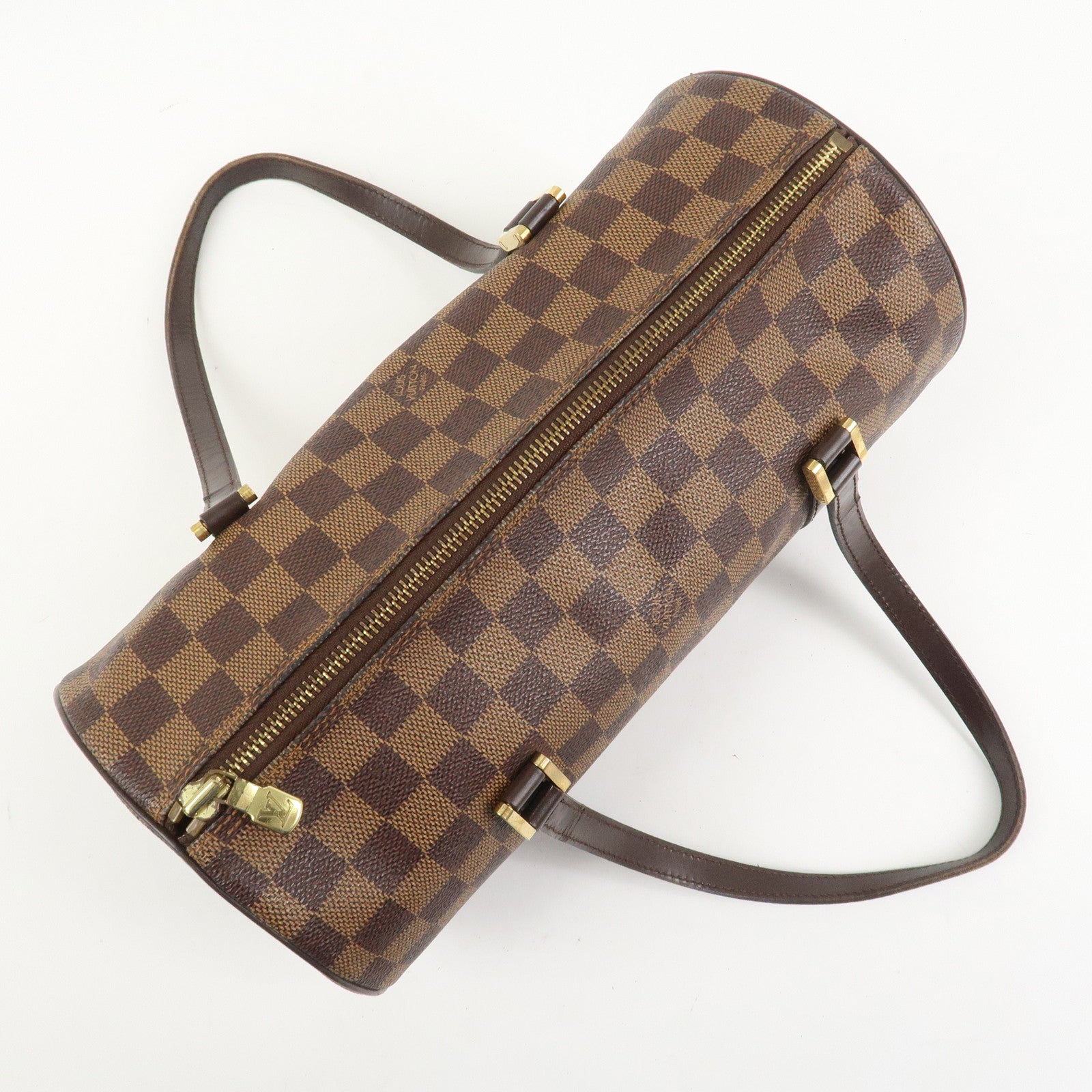 Louis Vuitton Damier Ebene Papillon 30 Hand Bag Brown N51303