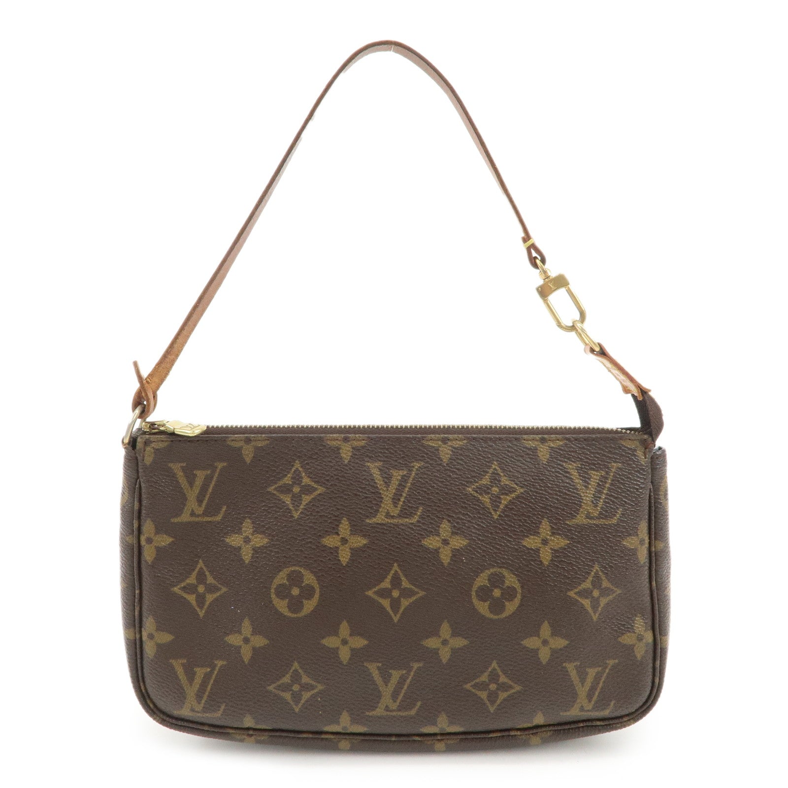 Louis Vuitton Monogram Pochette Accessories Pouch Hand Bag M51980 Used