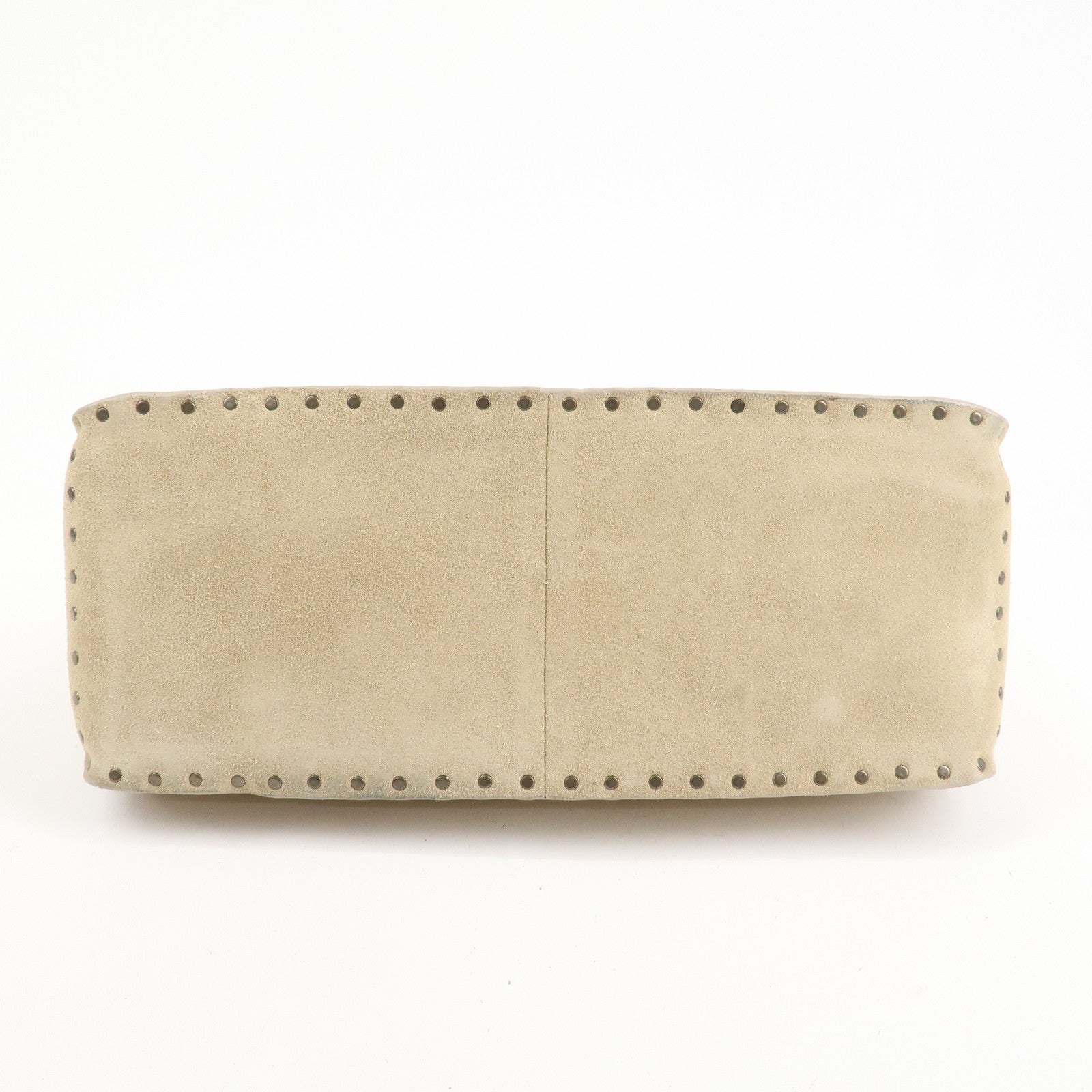 CELINE Suede Boogie Bag Hand Bag Tote Bag Ivory CE00/38 Used