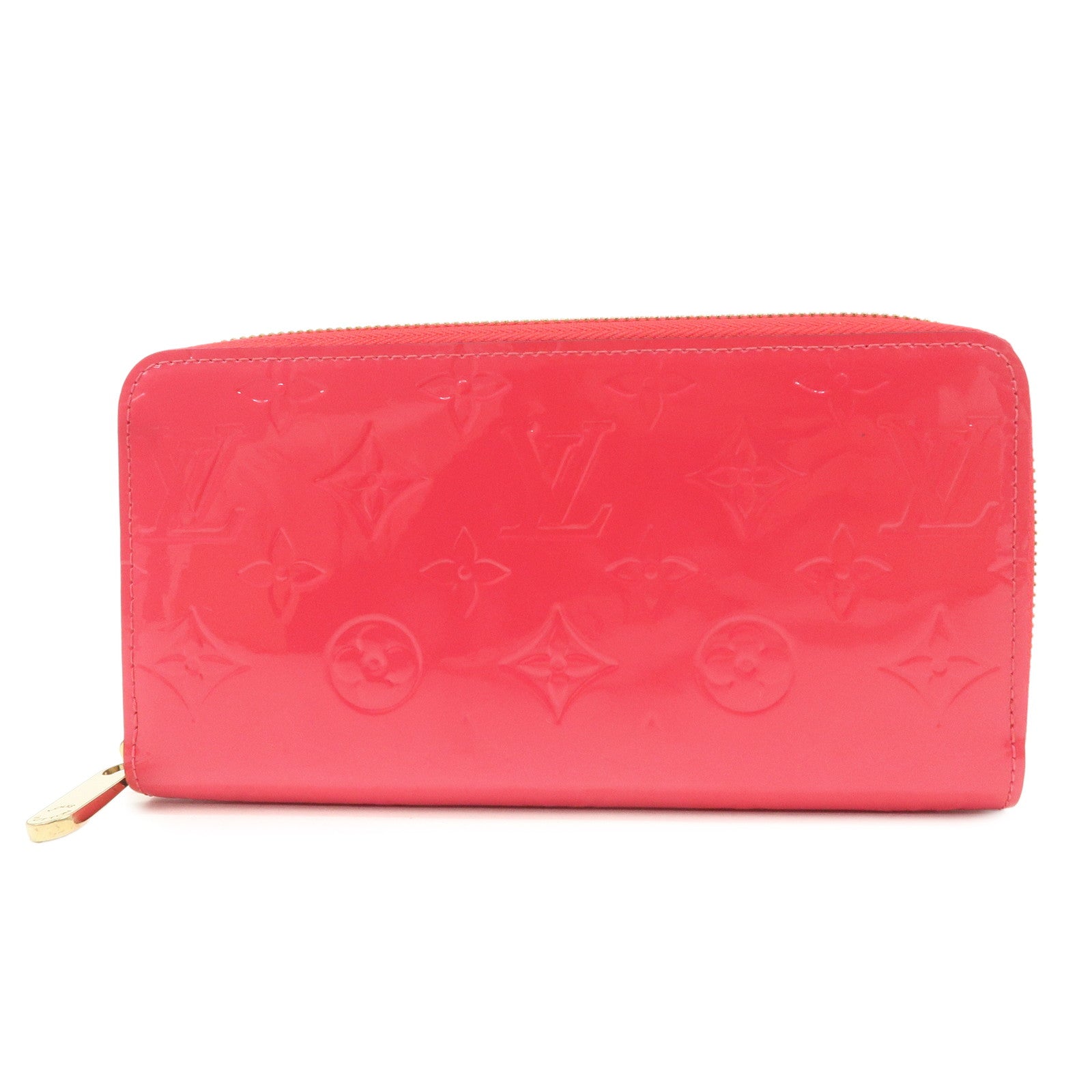 Louis Vuitton Monogram Vernis Round Zippy Wallet Hot Pink M93058 Used