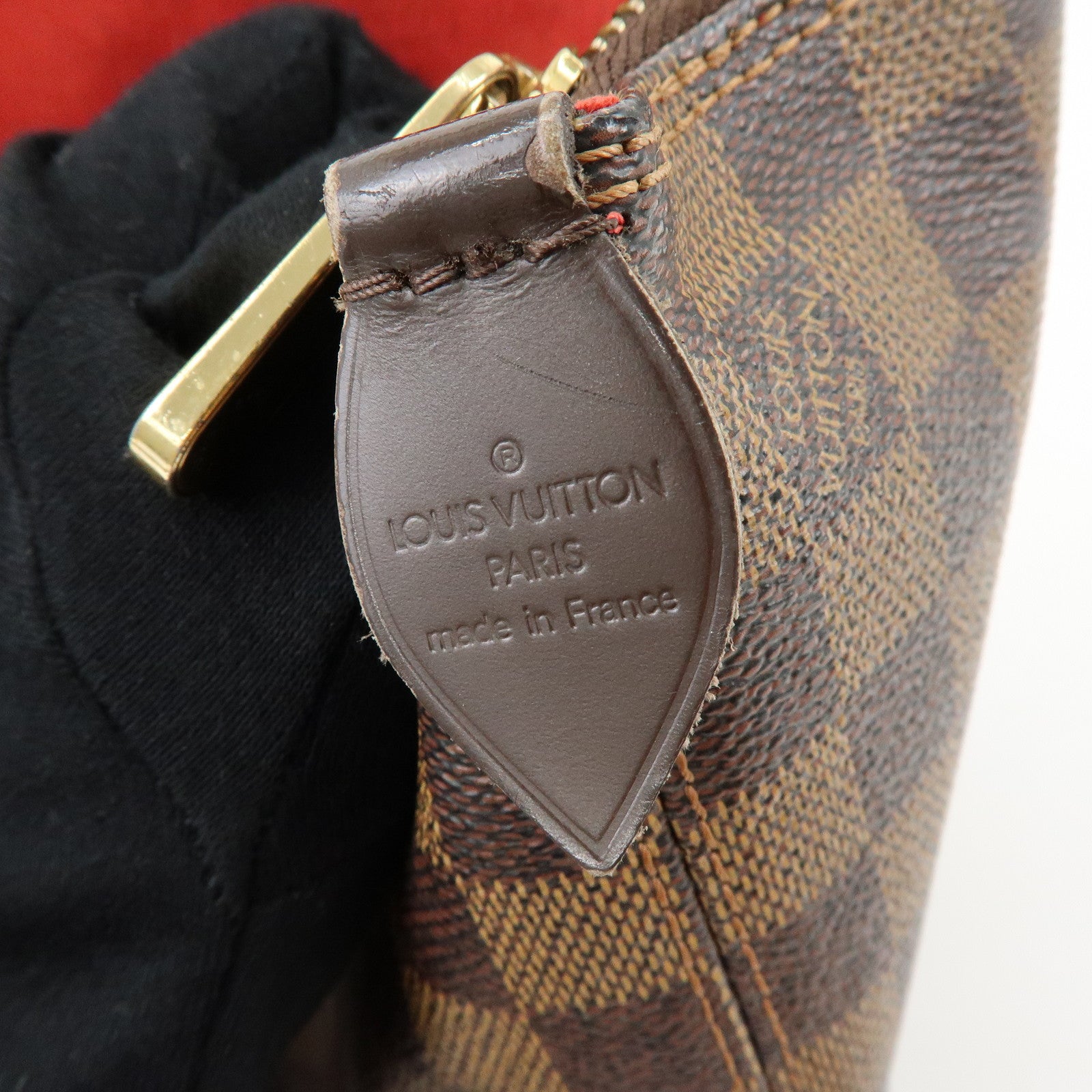 Louis Vuitton Damier Ebene Saleya PM Canvas Leather Tote Bag N51183