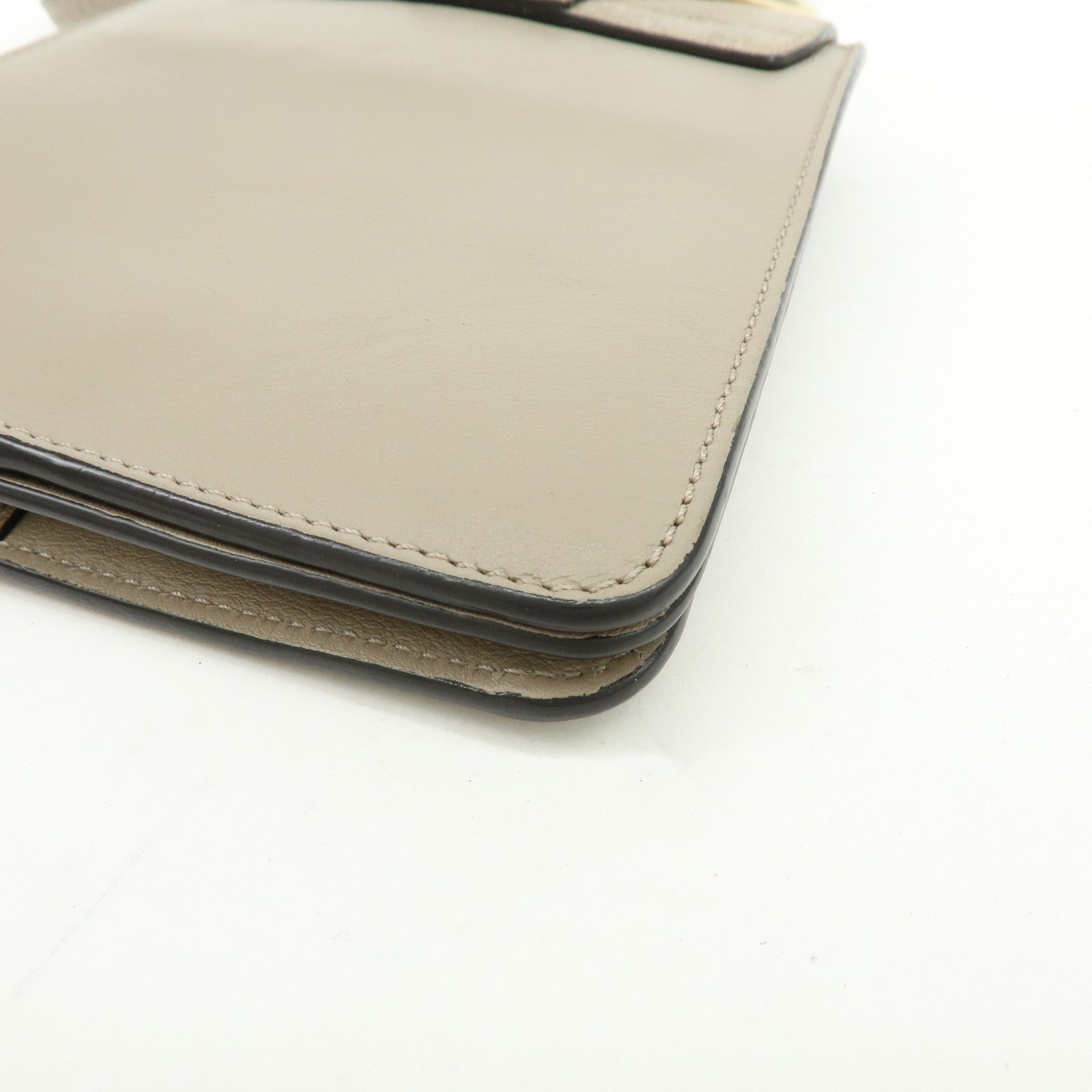 Chloe Faye Suede Leather Shoulder Bag Crossbody Bag Beige