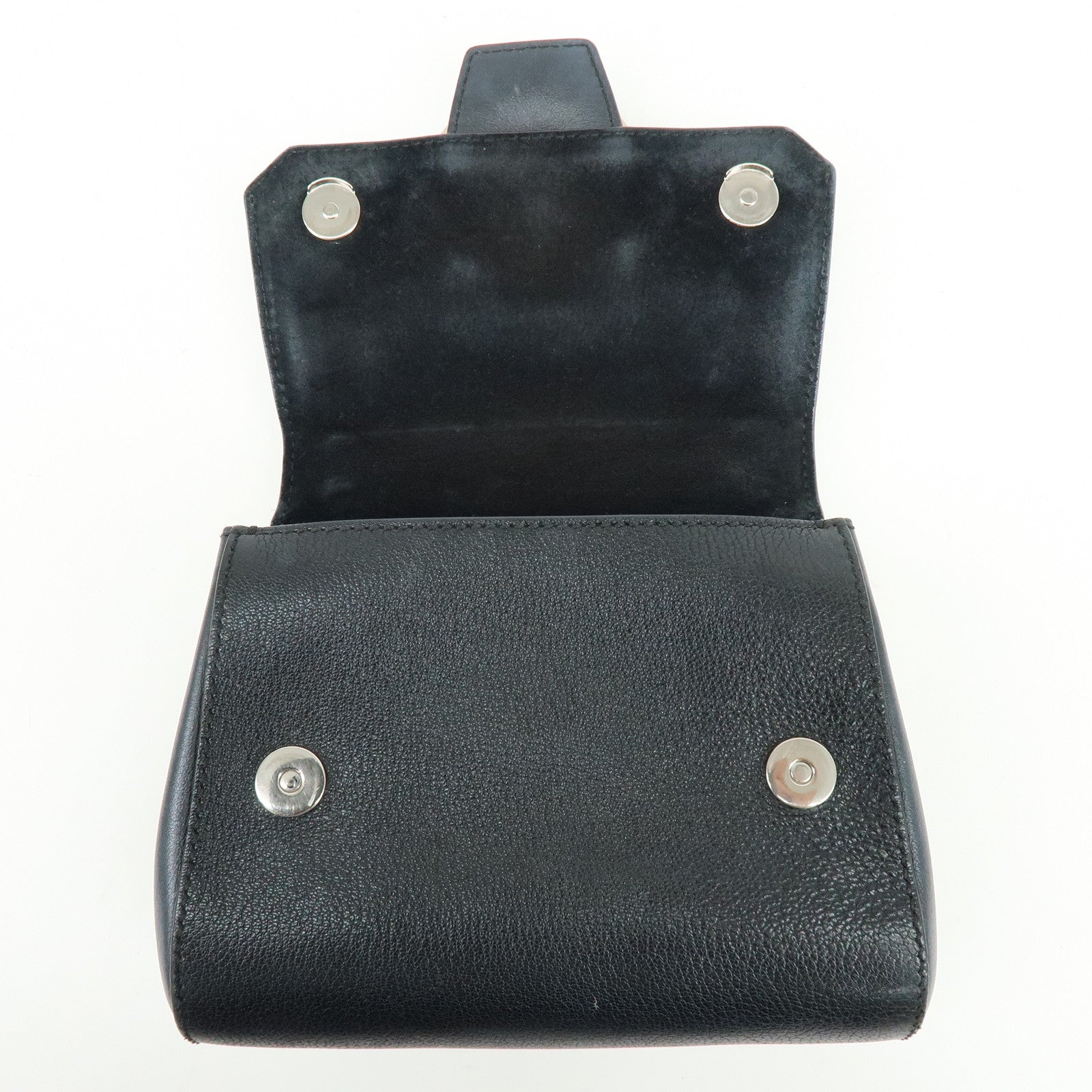 Jimmy Choo Madeline Leather Rhinestone 2Way Hand Shoulder Bag Black