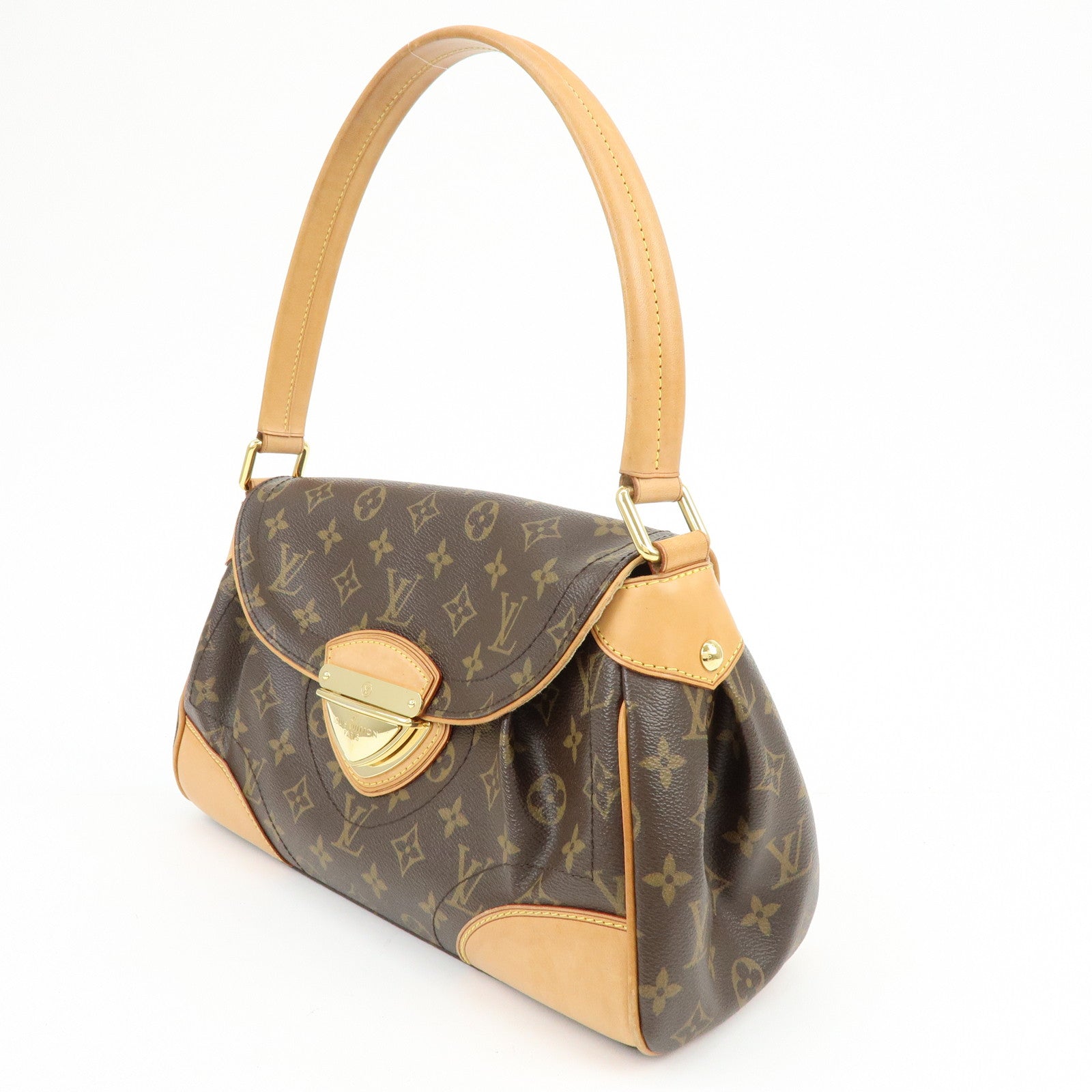 Louis Vuitton Monogram Beverly MM Shoulder Bag Brown M40121