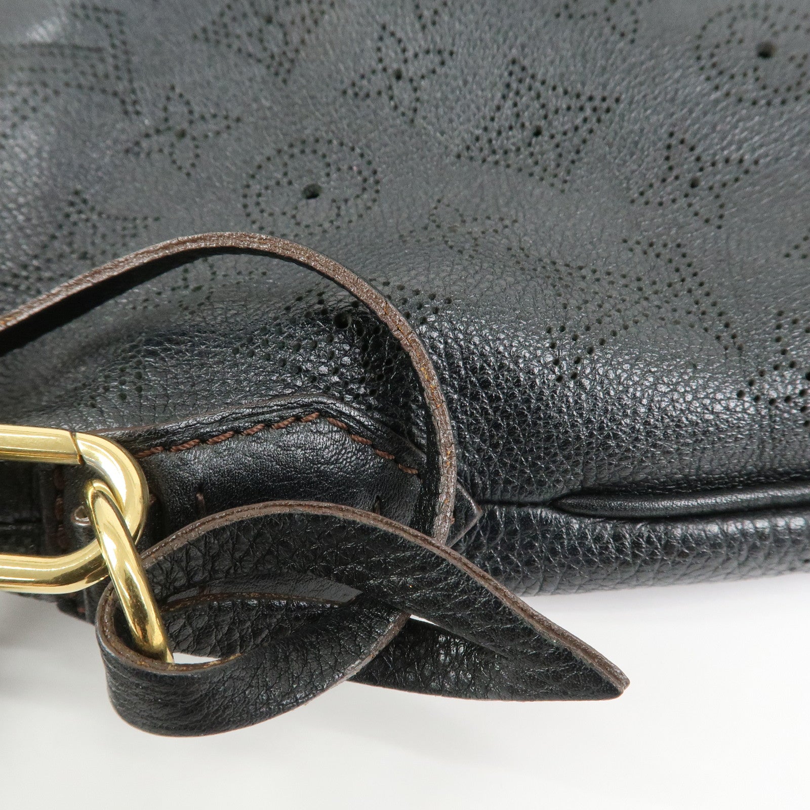 Louis Vuitton Monogram Mahina Selene MM 2Way Hand Bag Noir M93987