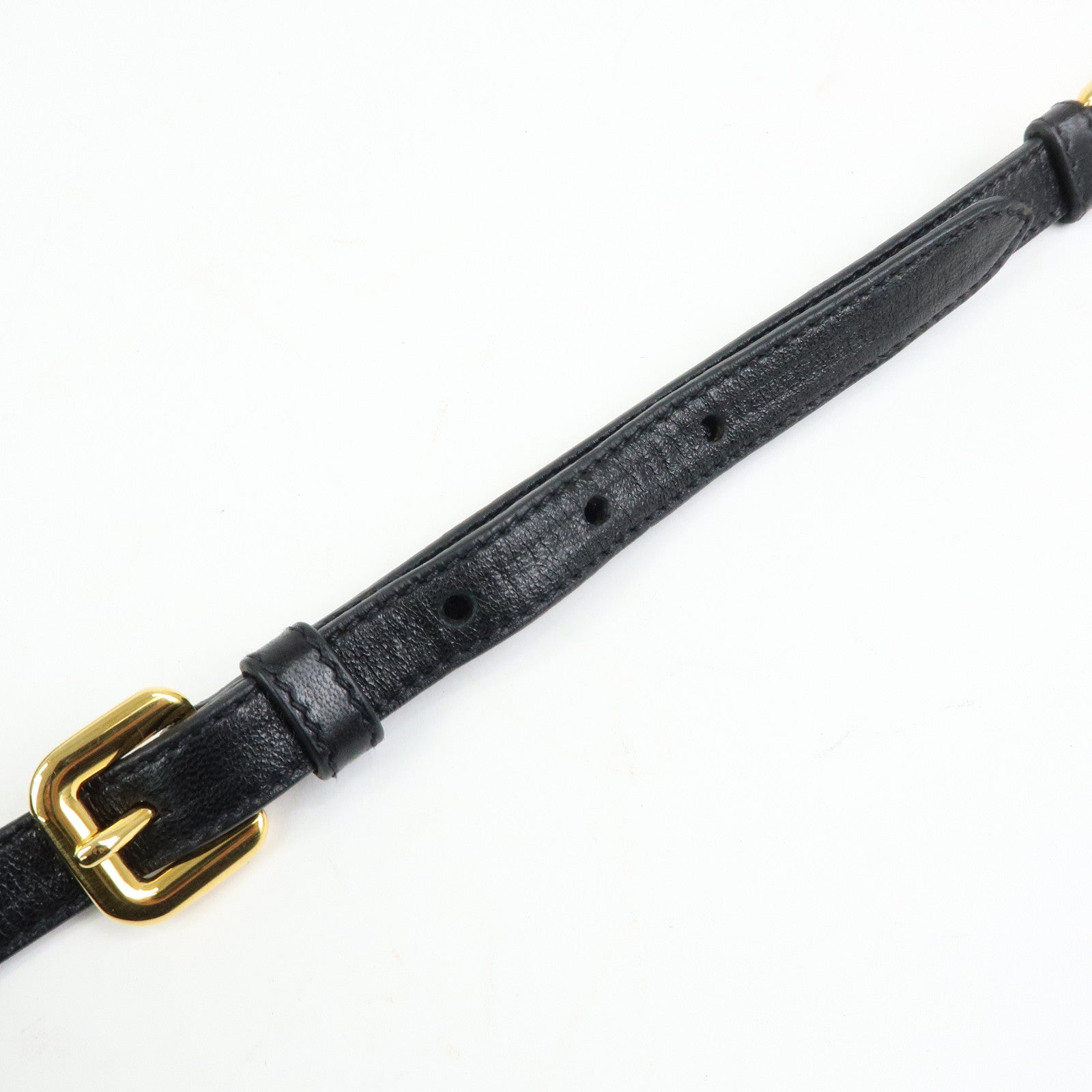 PRADA Ribbon Nappa Gaufure Leather 2Way Bag Black BN1932