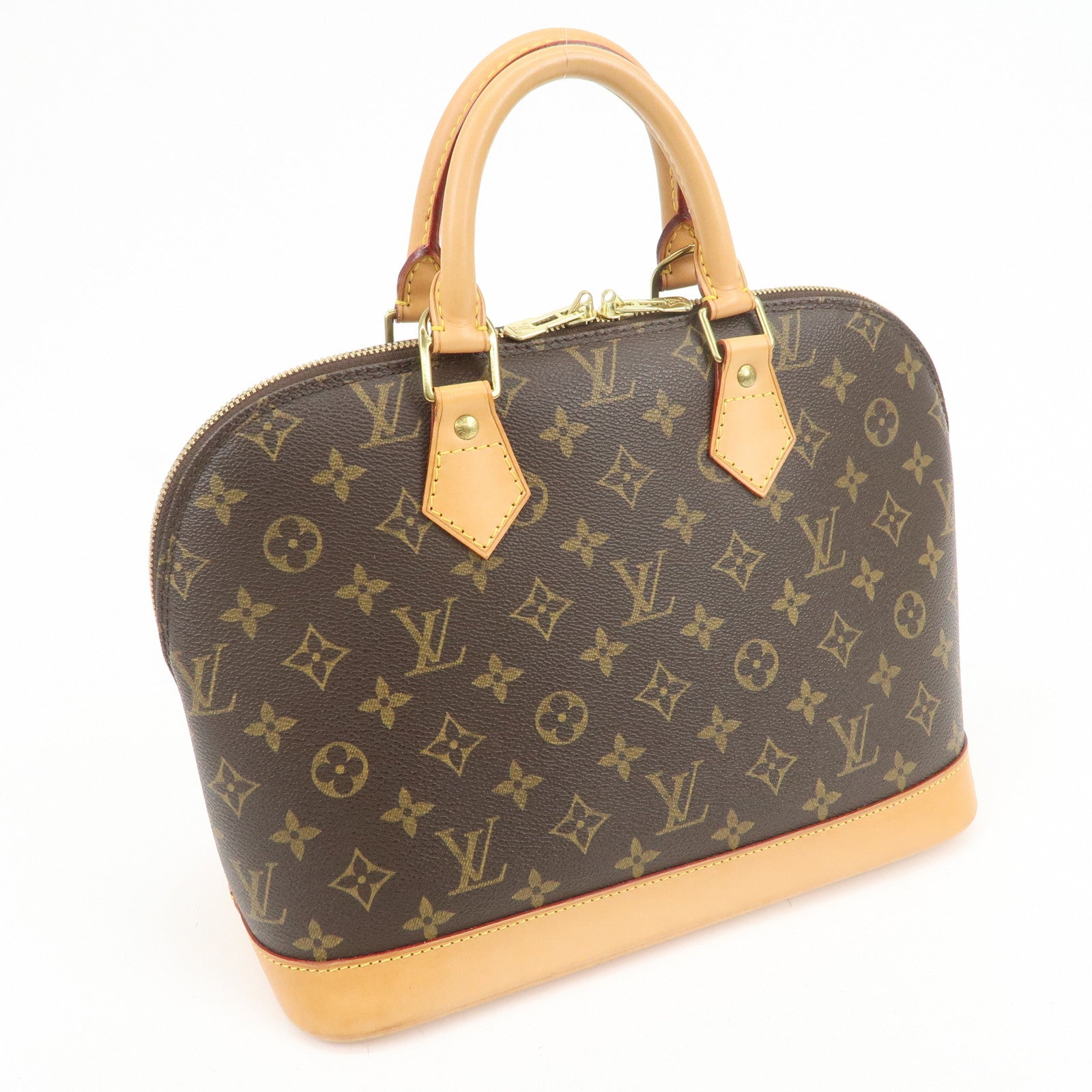 Louis Vuitton Monogram Canvas Alma Hand Bag Brown M51130