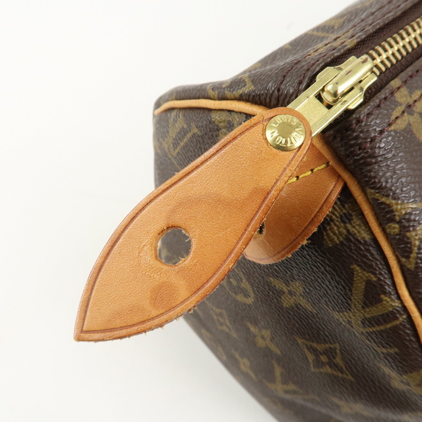 Louis Vuitton Monogram Speedy 40 Hand Bag Boston Bag Brown M41522