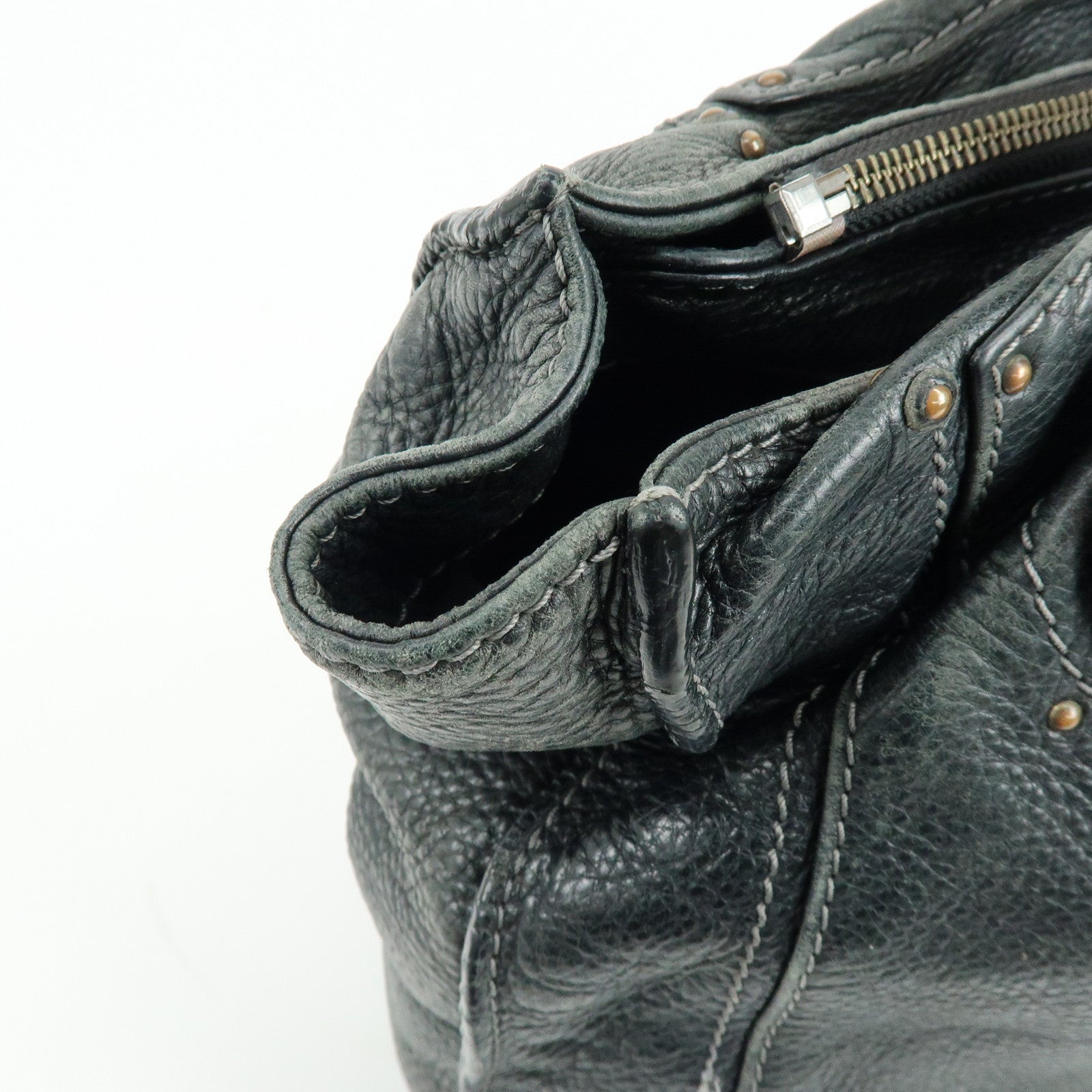 Chloe Paddington Leather Tote Bag Shoulder Bag Black