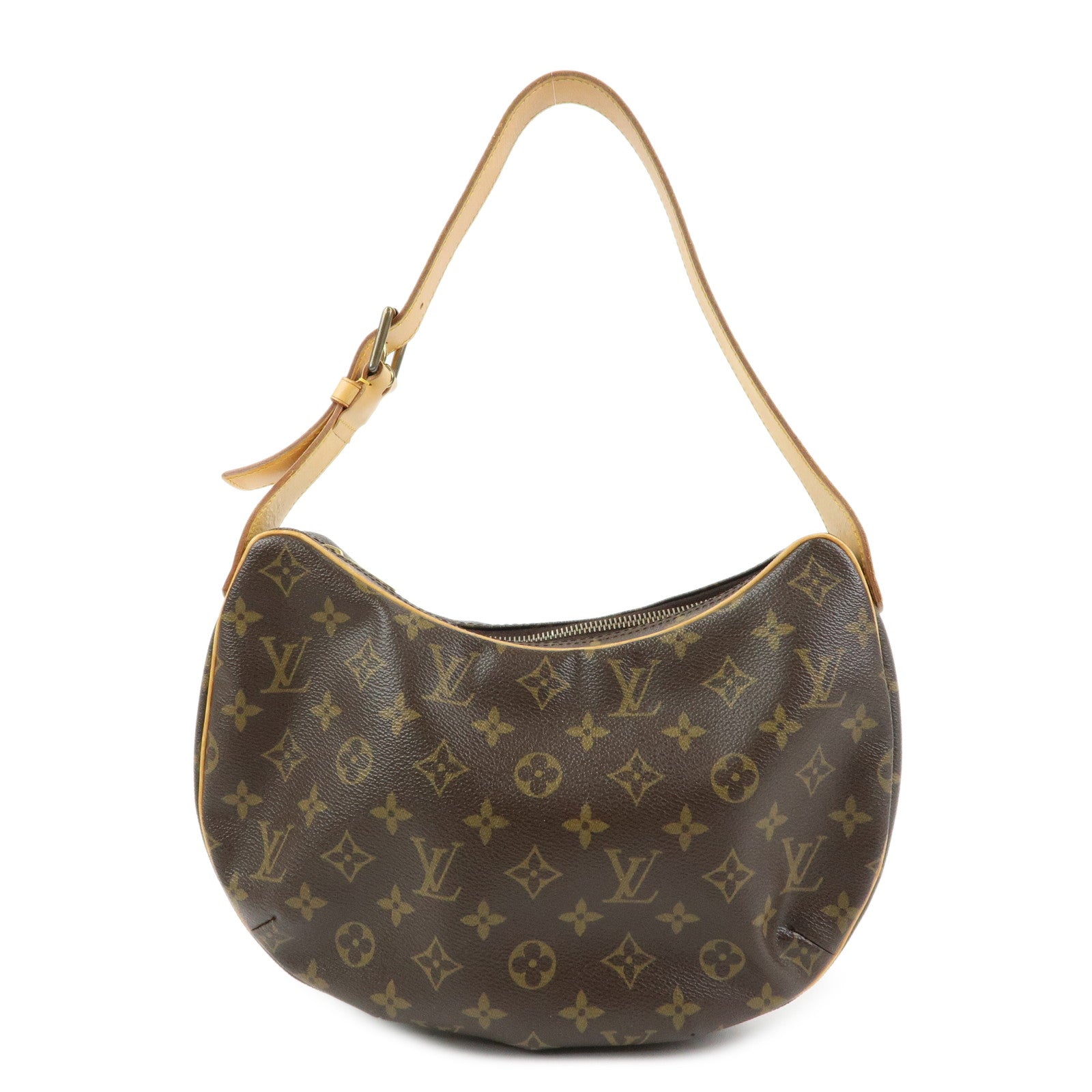 Louis Vuitton Monogram Croissant MM Shoulder Bag Brown M51512 Authentic Used F/S