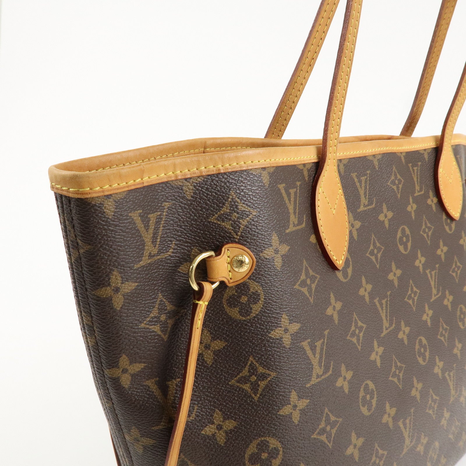 Louis Vuitton Monogram Neverfull MM Tote Bag Brown M40156 Used