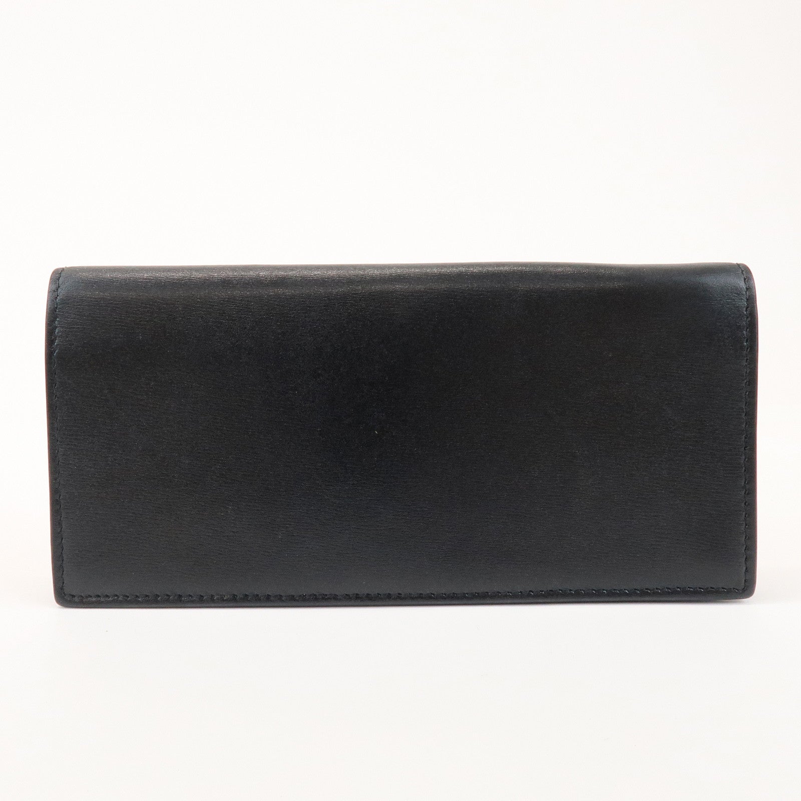 SAINT LAURENT PARIS Cassandra Leather SA Long Wallet Black 635542