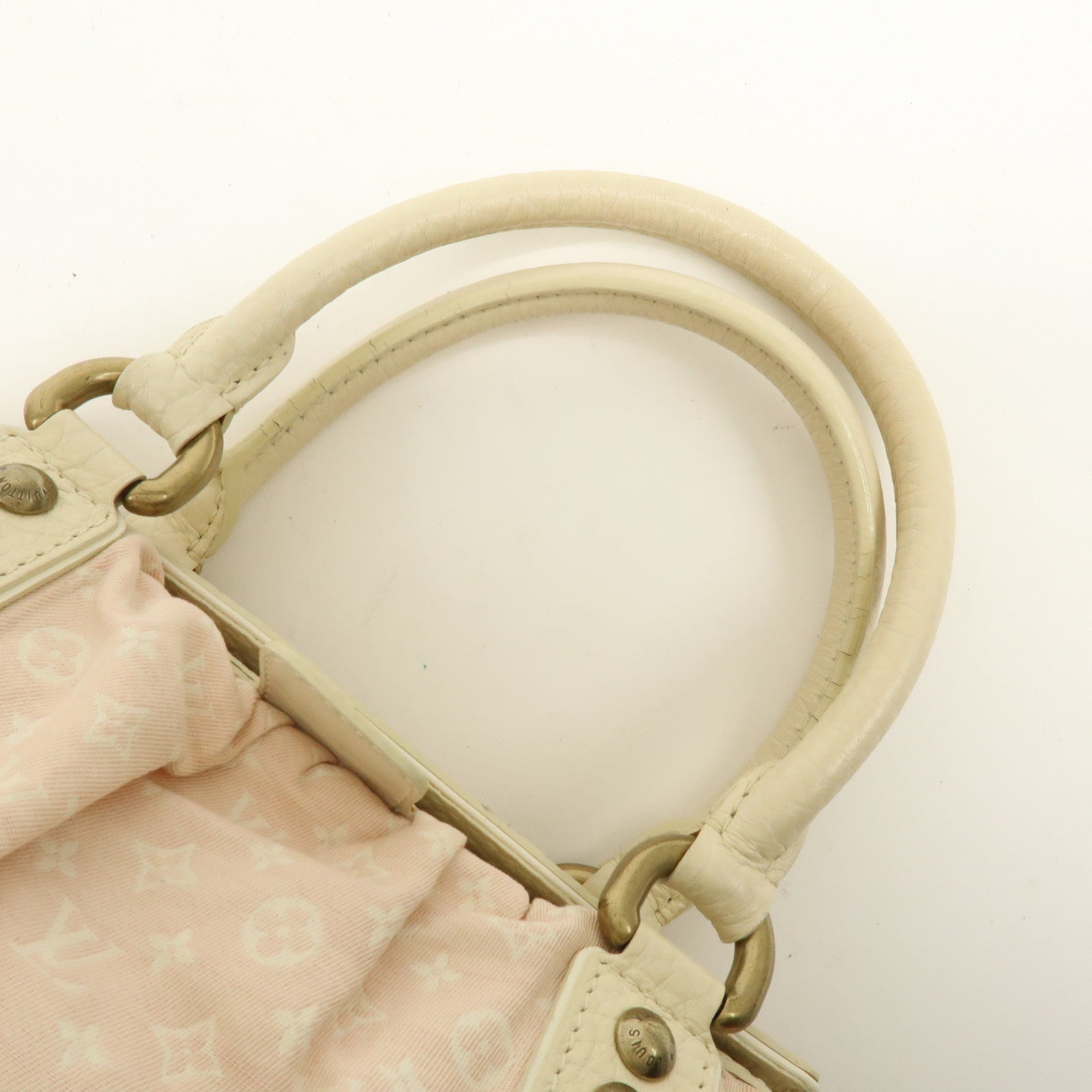Louis Vuitton Monogram Mini Lin Trapes PM Hand Bag Rose M40062