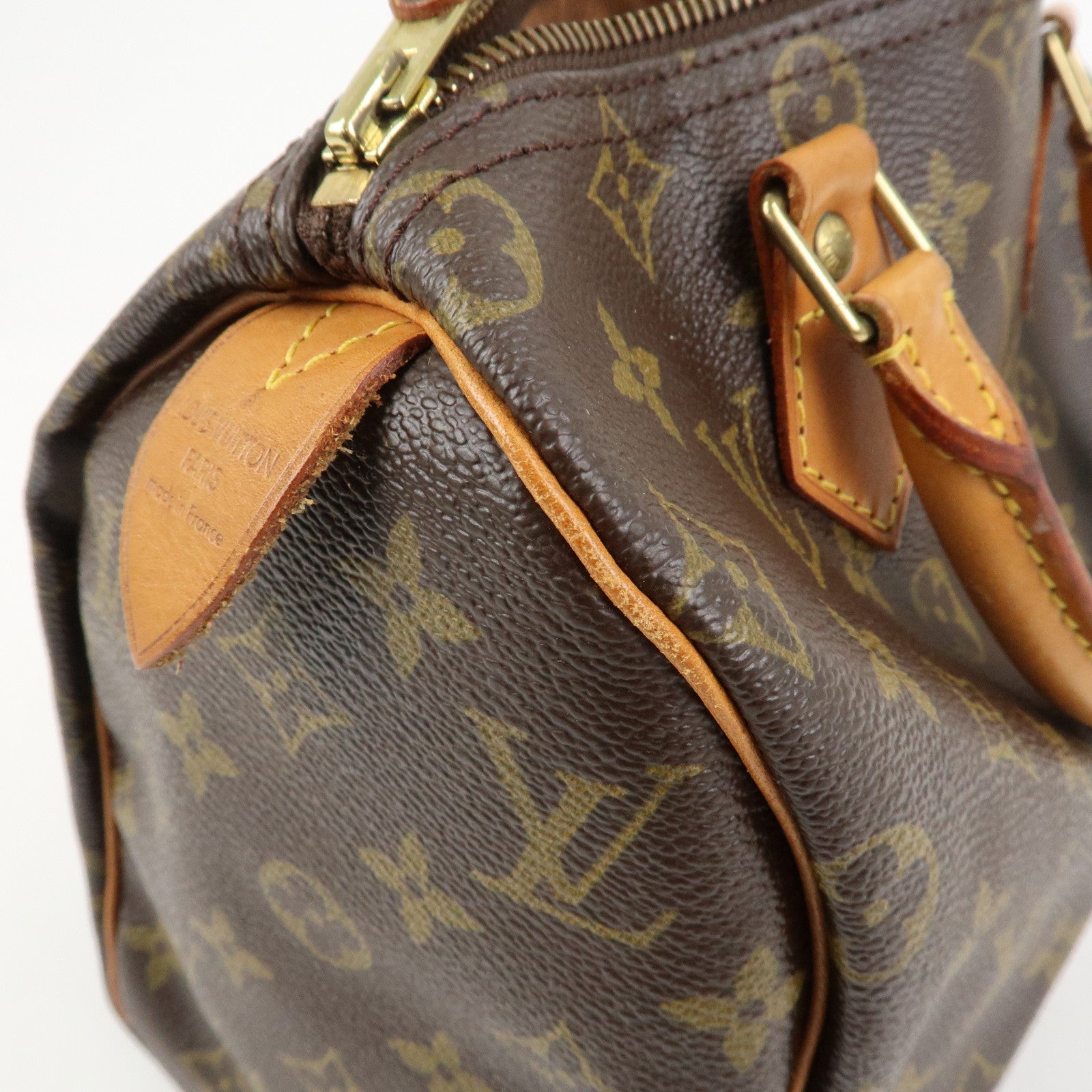 Louis Vuitton Monogram Speedy 25 Boston Bag Hand Bag Brown M41528