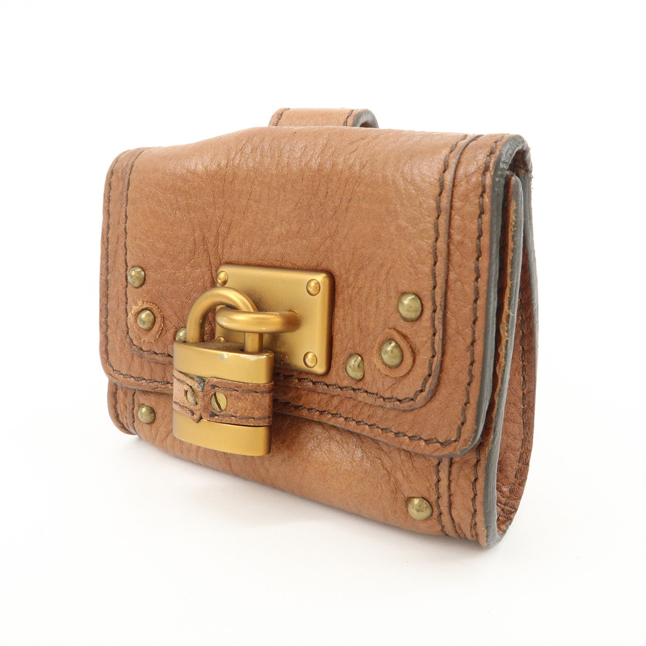 Chloe Paddington Belt Waist Bag Brown Gold