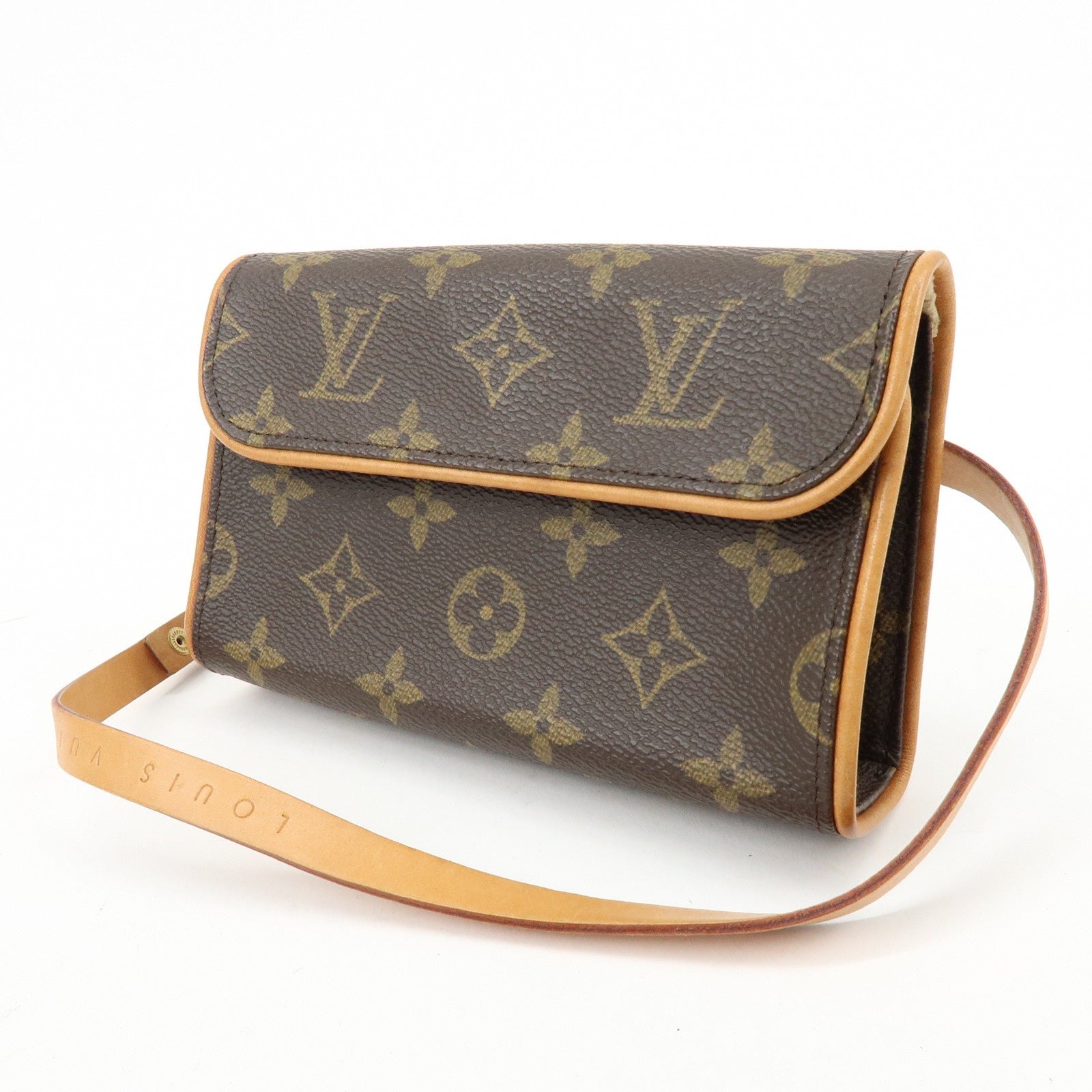 Louis Vuitton Monogram Pochette Florentine Waist Bag Belt XS M51855