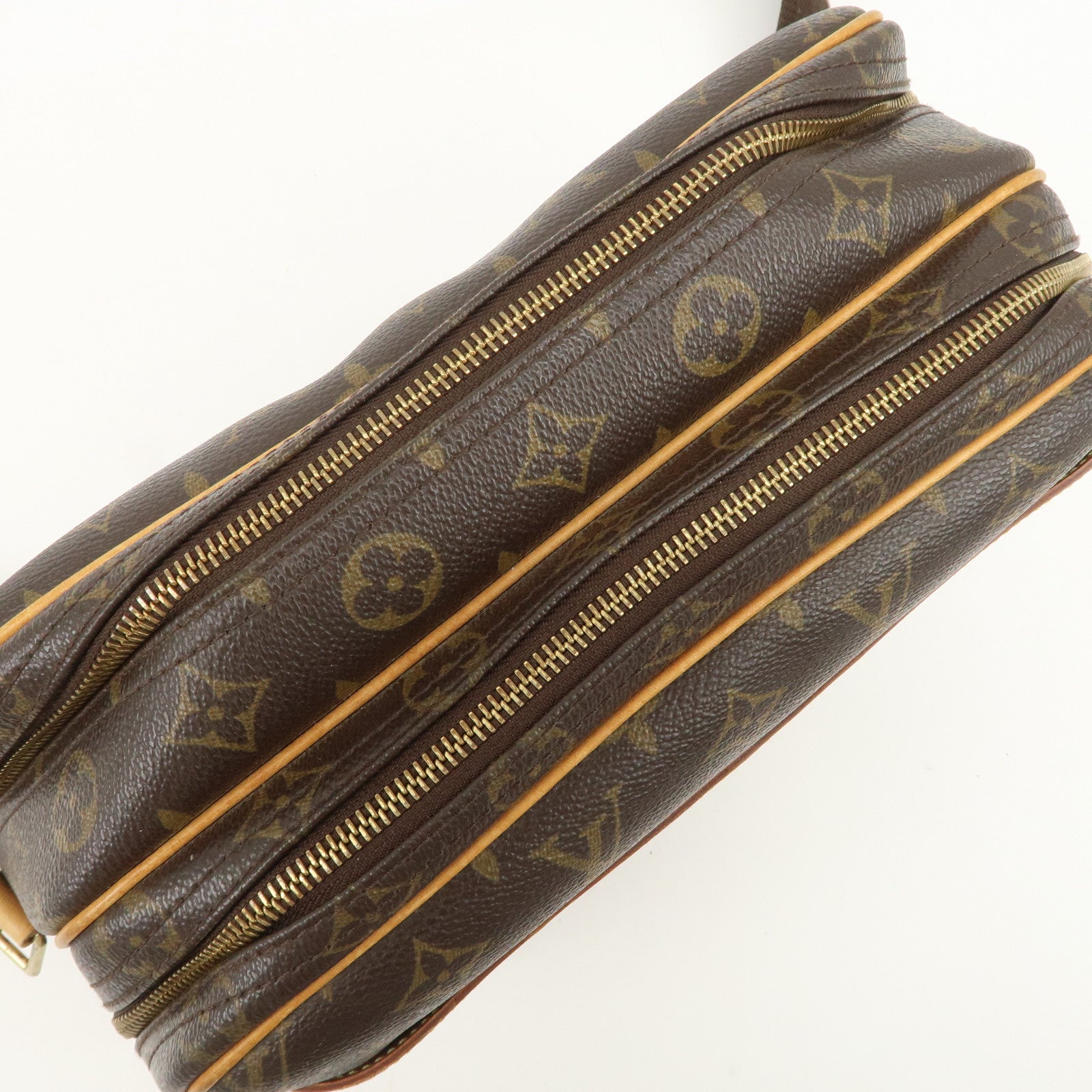 Louis Vuitton Monogram Reporter PM Shoulder Bag Brown M45254 Used