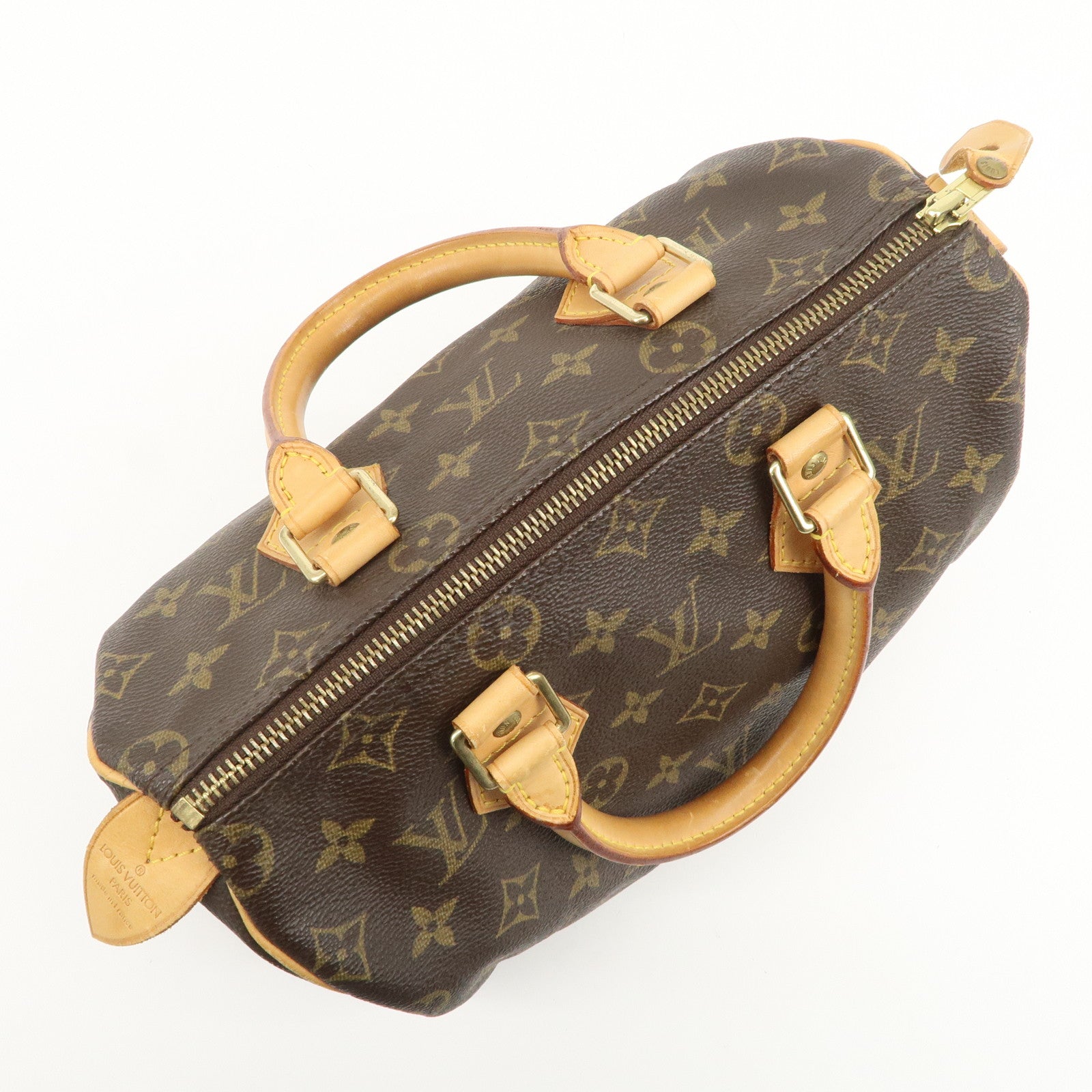 Louis Vuitton Monogram Speedy 25 Boston Bag Hand Bag Brown M41528