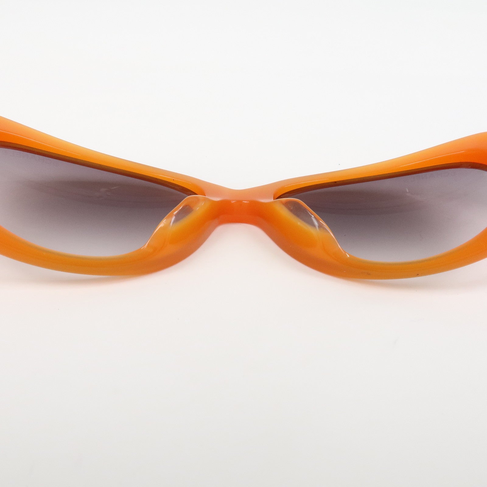 CHANEL Plastic Sunglasses Orange Black 5119 c.1012/11 54□15 135 2N