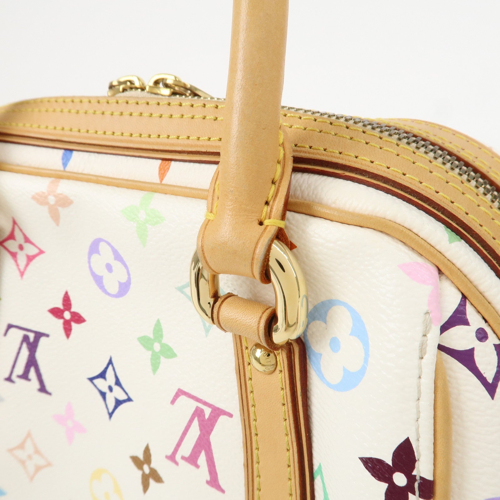 Louis Vuitton Monogram Multicolor Priscilla Hand Bag Blanc M40096